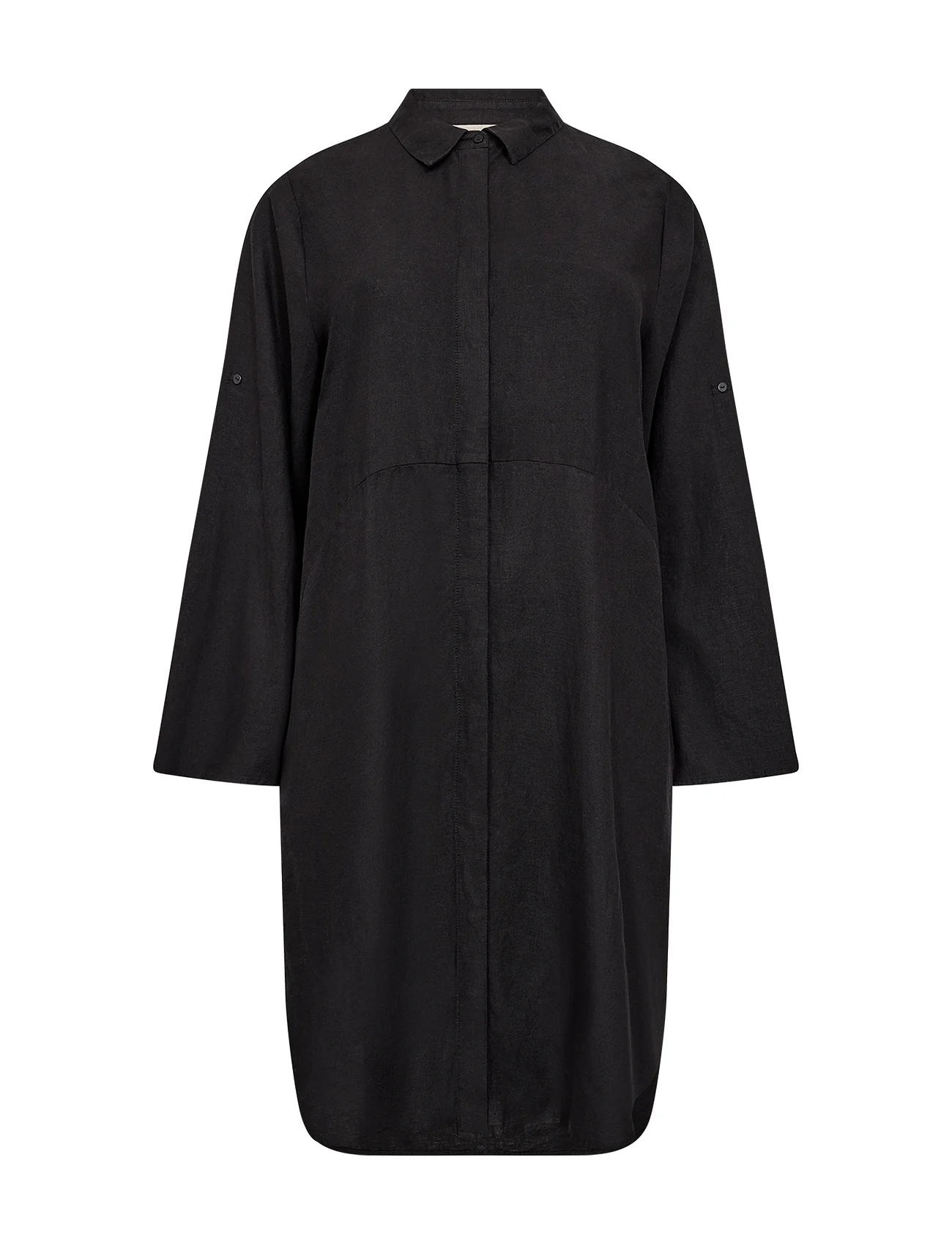Wasabiconcept - WA-CORINNA 2 - shirt dresses - black - 0