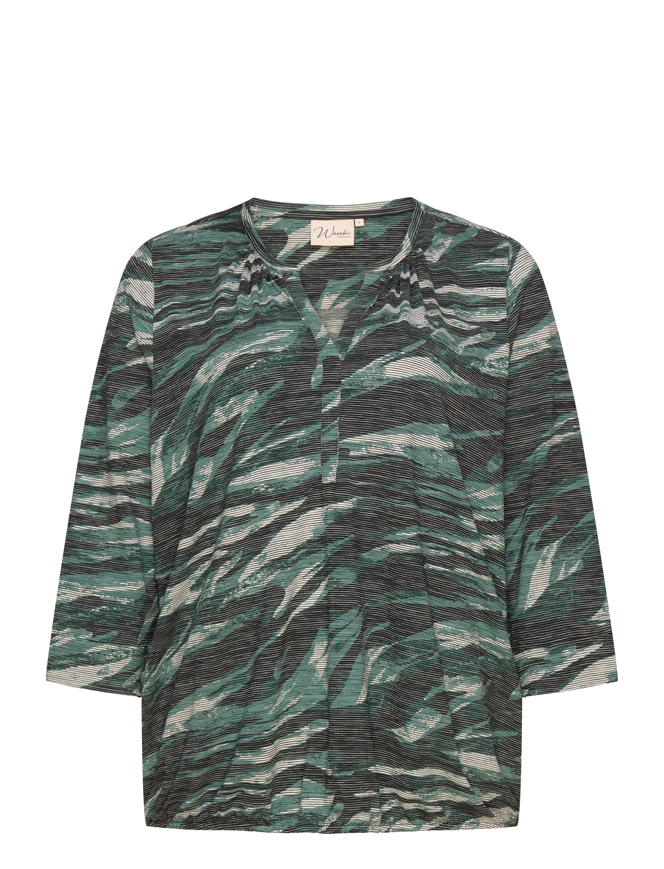 Wasabiconcept WA-SARINA - Bluser - SHADY GREEN COMBI / green