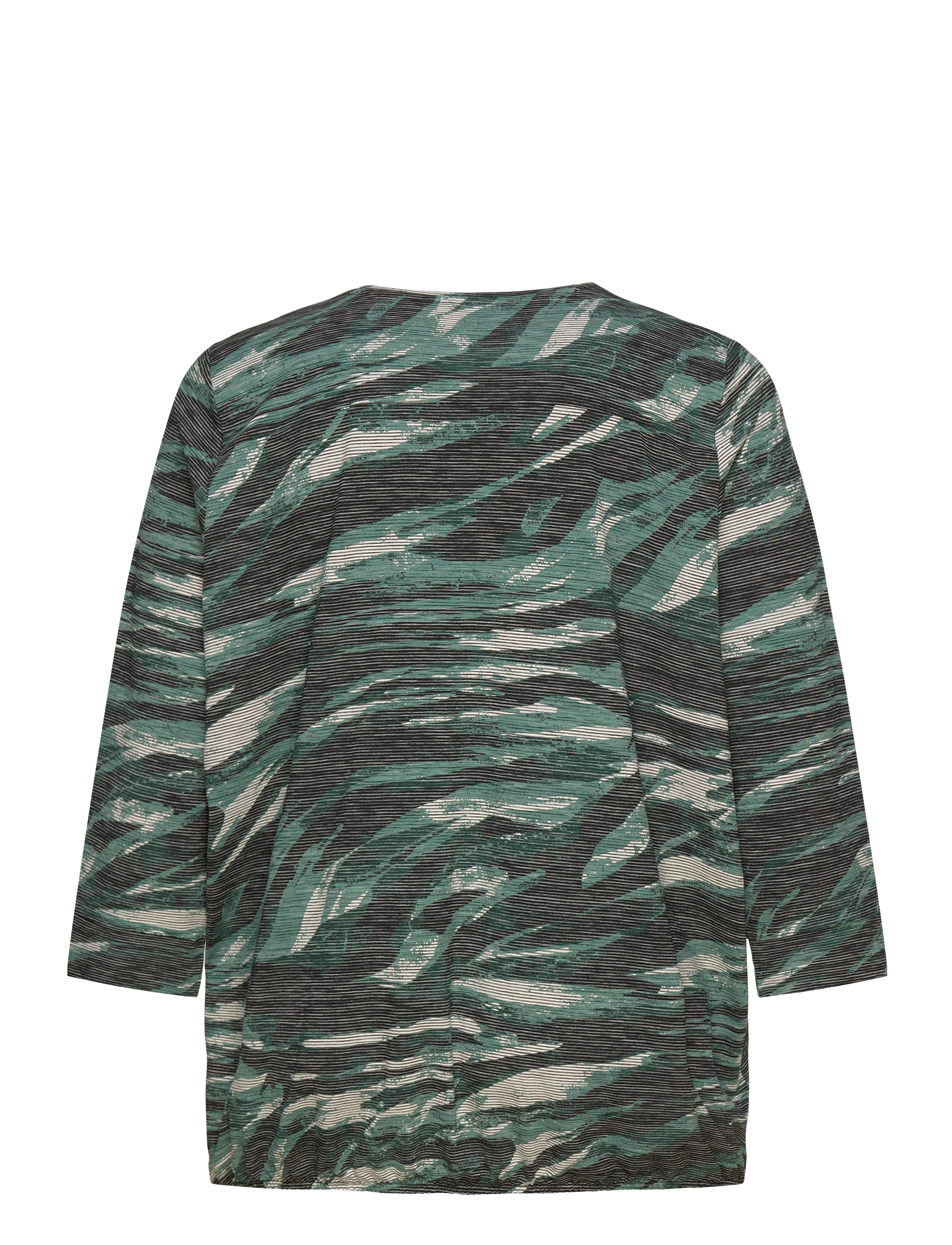 Wasabiconcept - WA-SARINA - langærmede bluser - shady green combi - 2