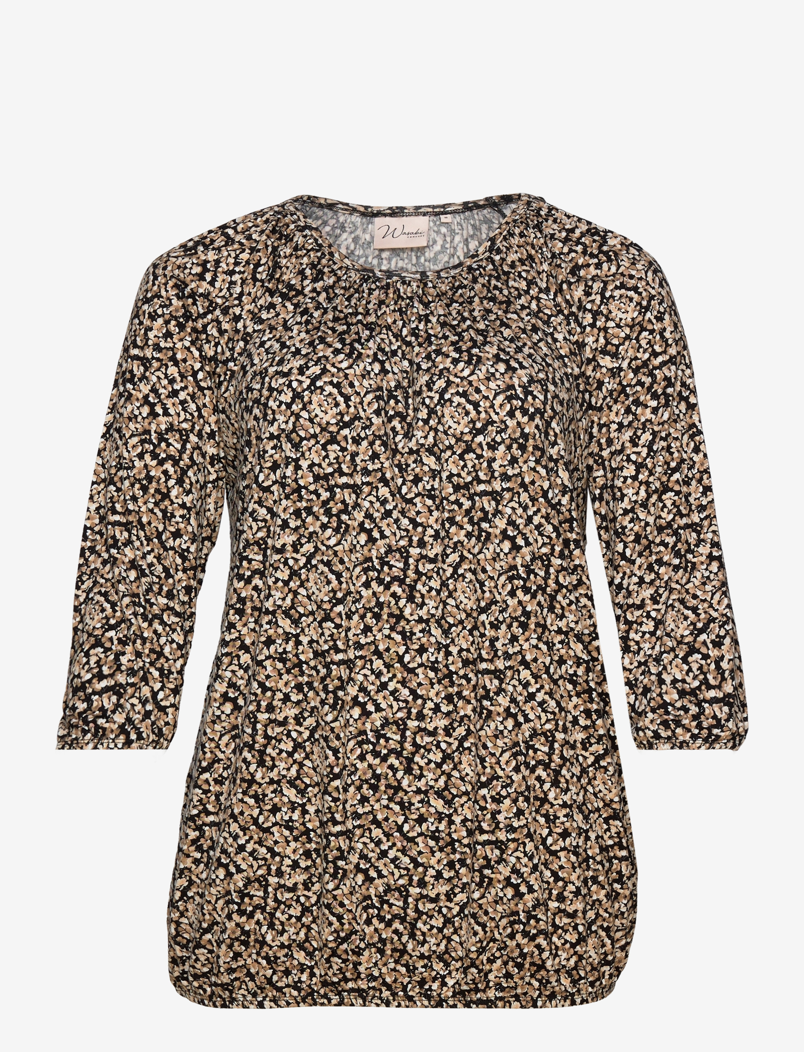 Wasabiconcept - WA-SKYE - langærmede bluser - black combi - 1
