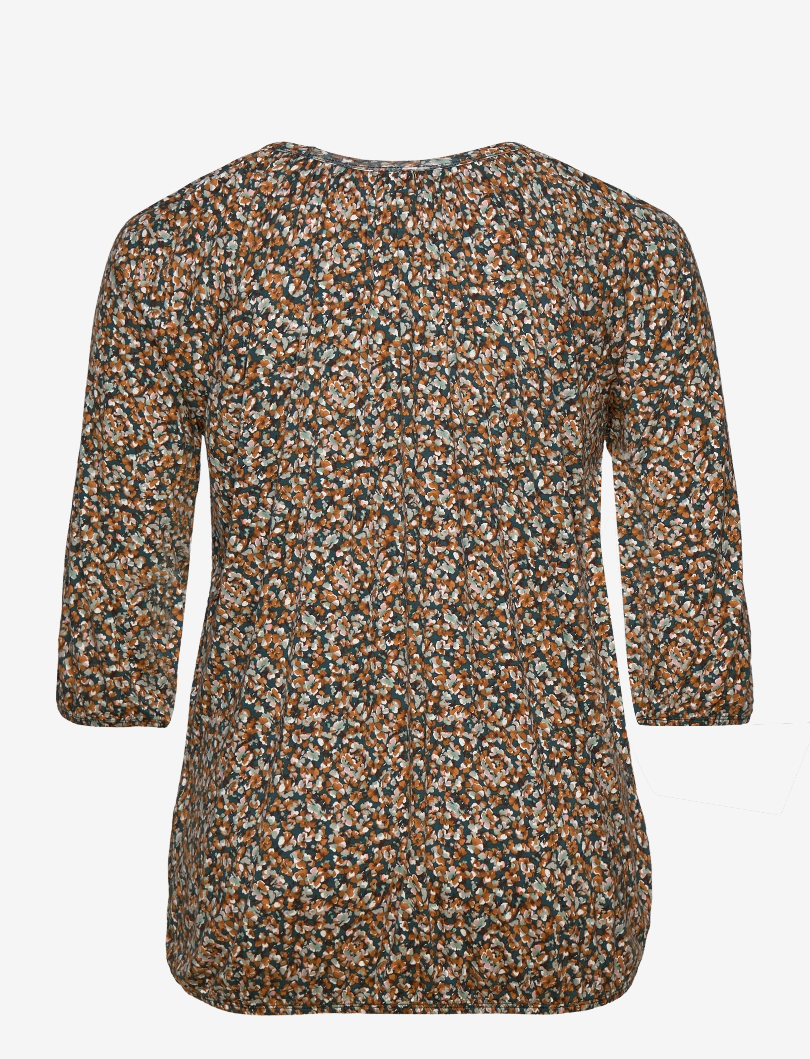 Wasabiconcept - WA-SKYE - langærmede bluser - shady green combi - 4