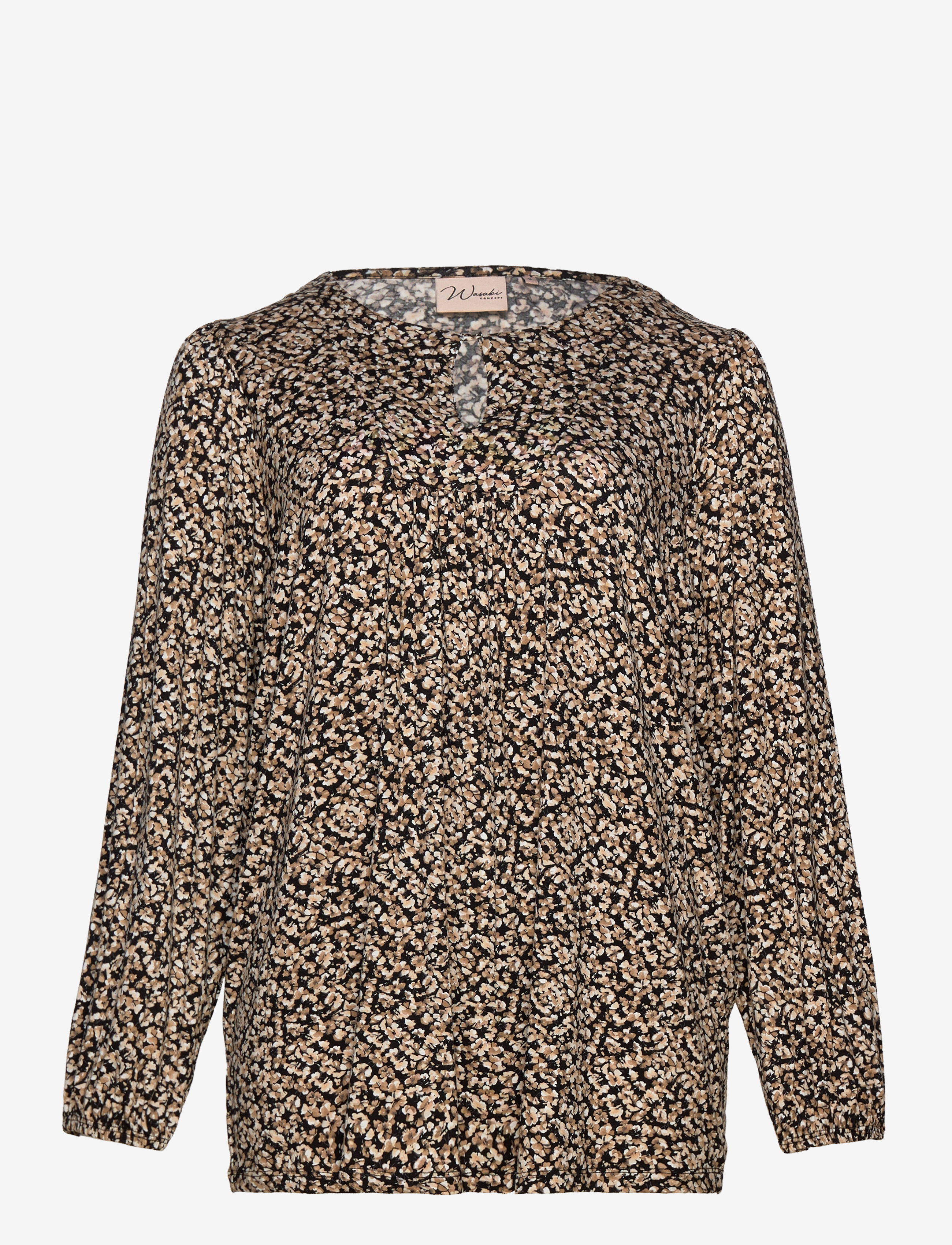 Wasabiconcept - WA-SKYE - langærmede bluser - black combi - 1