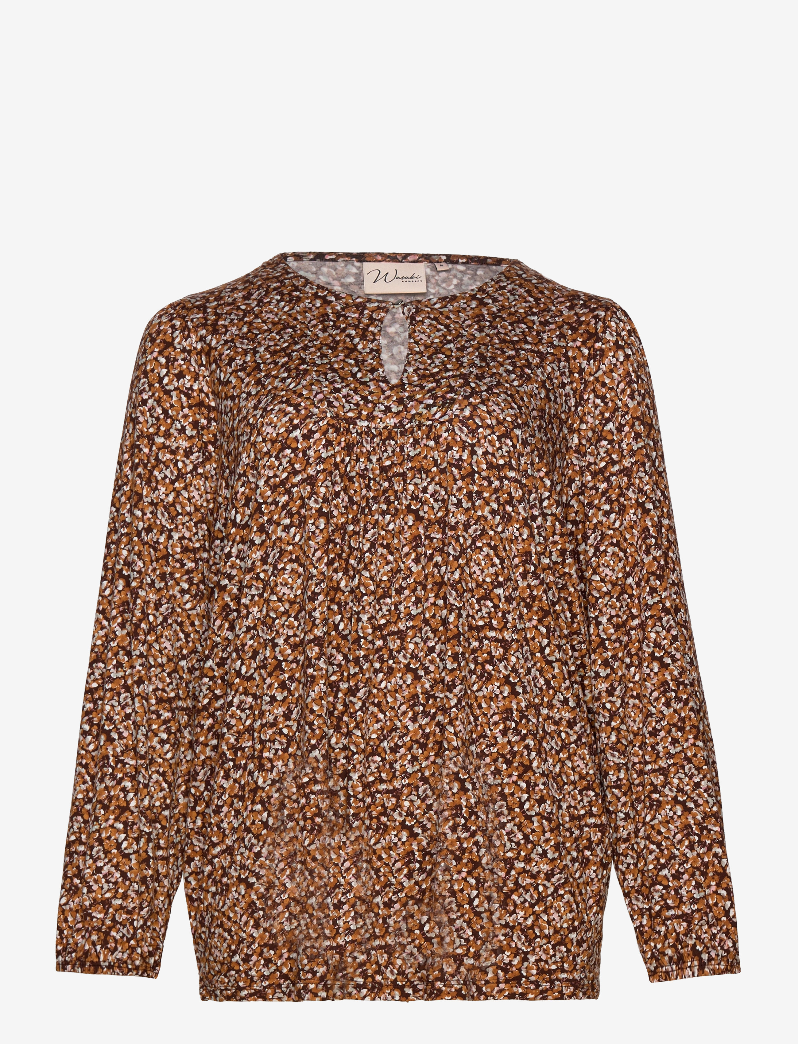 Wasabiconcept - WA-SKYE - langærmede bluser - coffee combi - 2