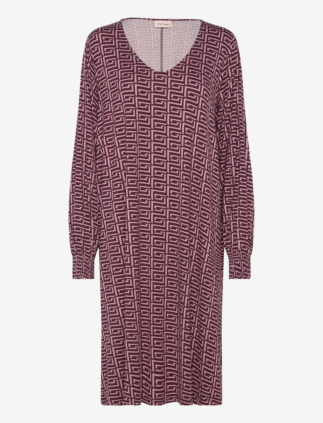 Wasabiconcept - WA-JOHANNA - midi-kleider - wine combi - 0