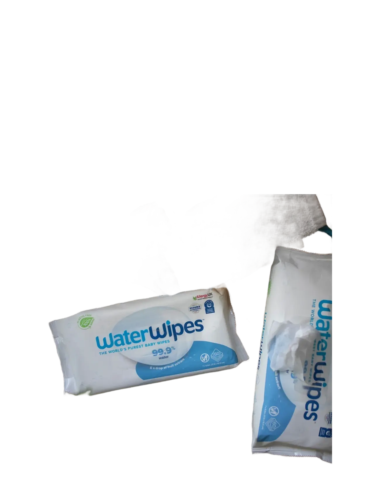 Waterwipes - 12x60 WaterWipes Plastic Free BabyWipes - white - 2