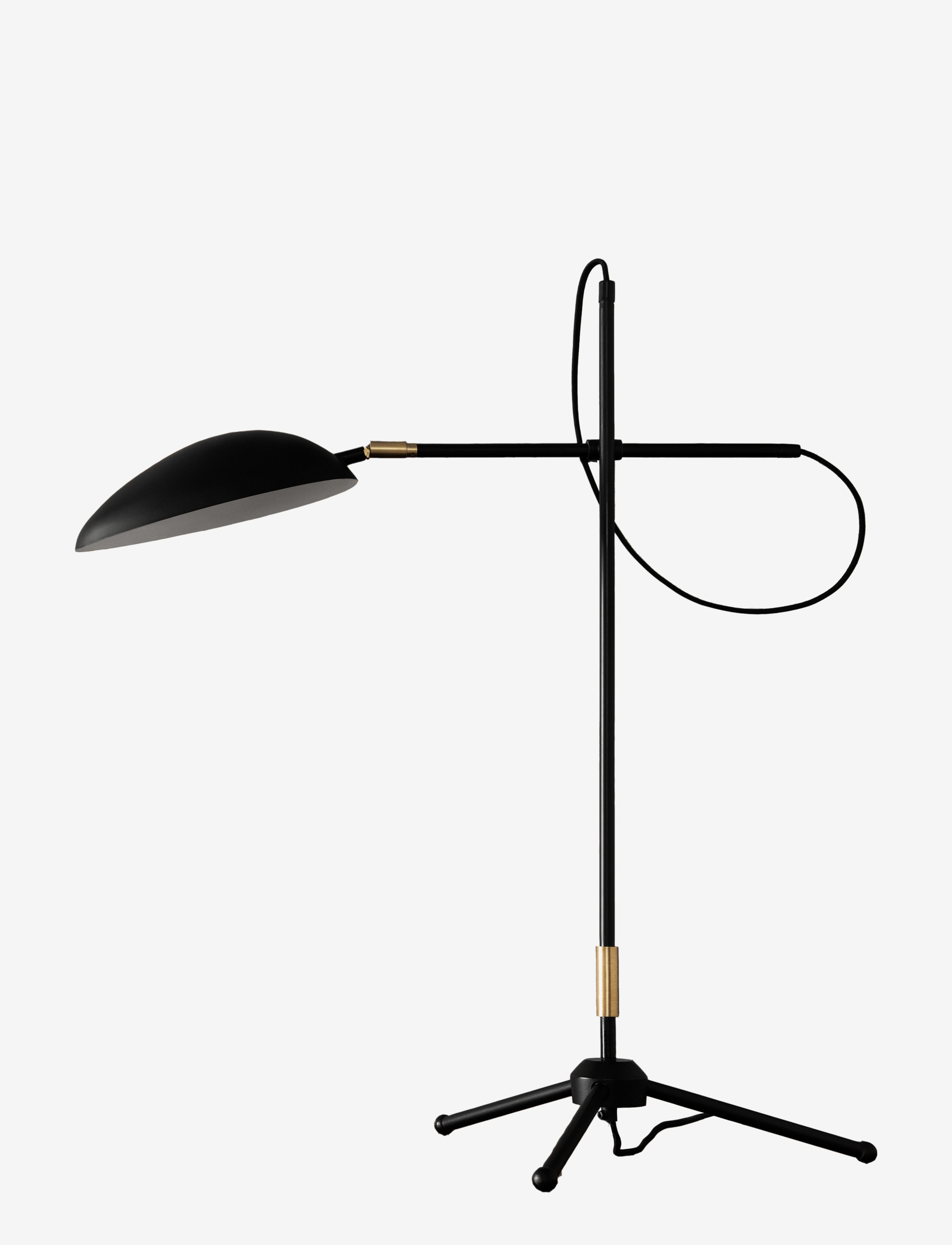 Watt & Veke - Spoon table - matt black/brass - 0