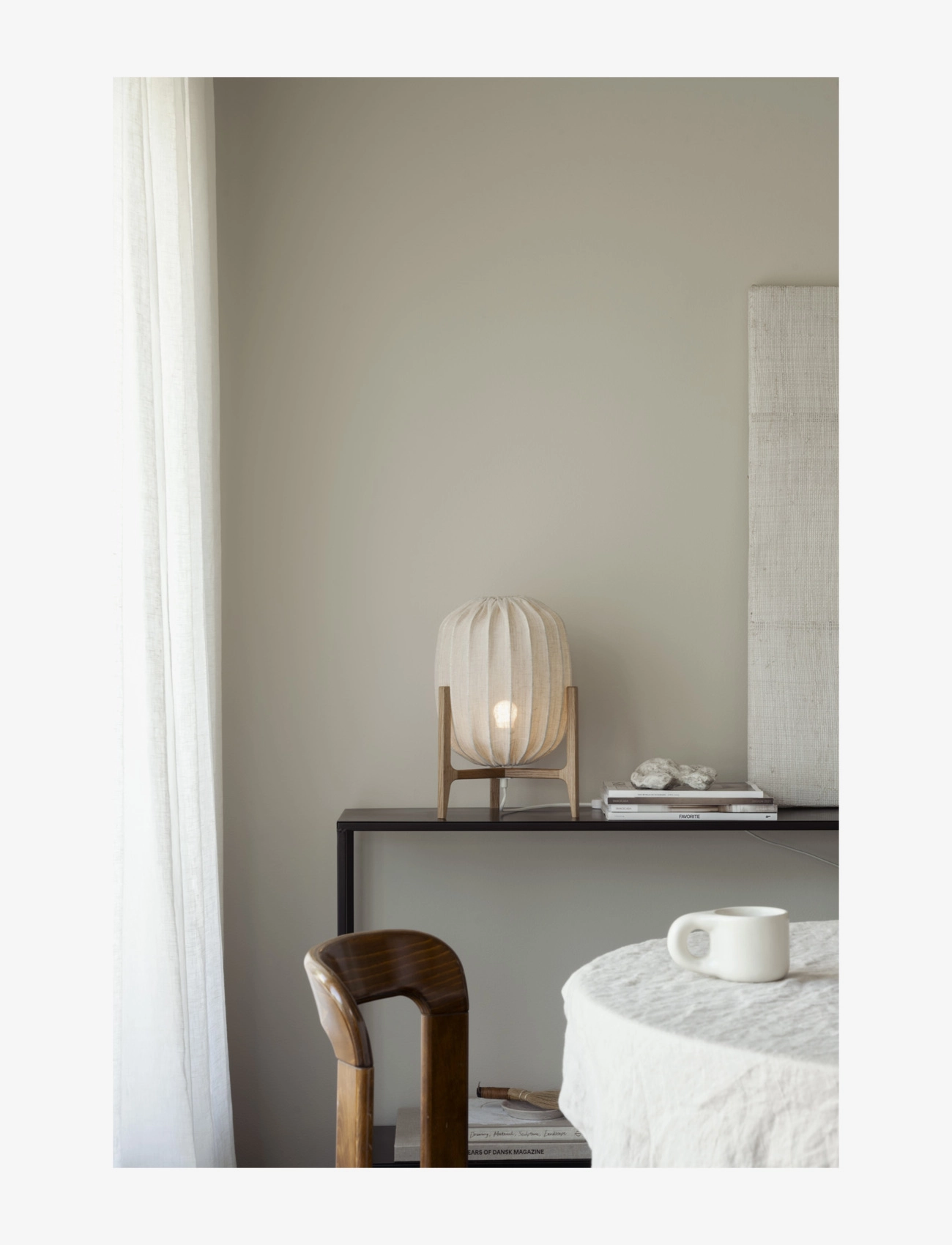 Watt & Veke - Prisma table Oak / Natural - schreibtisch- & tischlampen - natural - 4