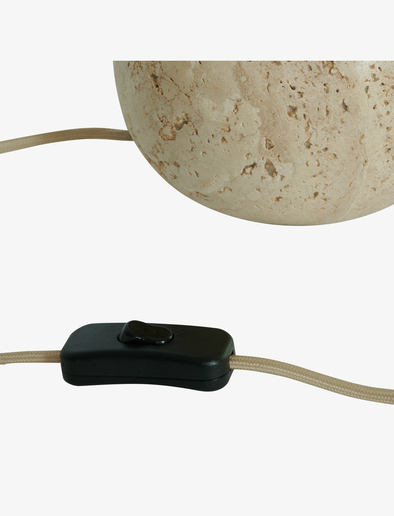 Watt & Veke - Pella table Travertine - schreibtisch- & tischlampen - matt beige - 1