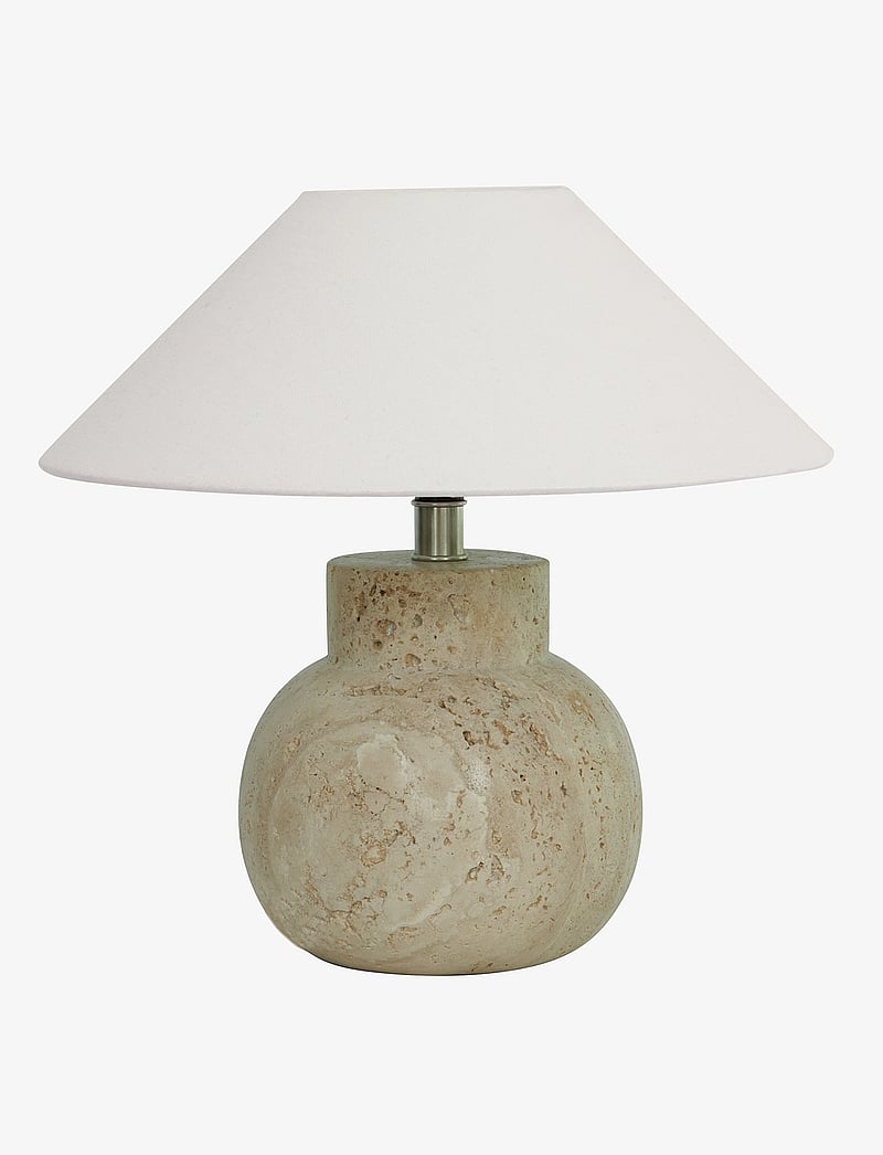 Watt & Veke - Pella table Travertine - schreibtisch- & tischlampen - matt beige - 2