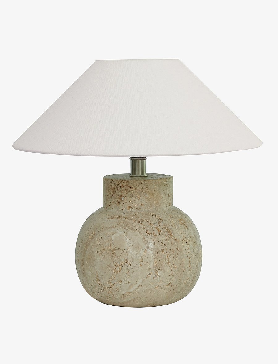 Watt & Veke - Pella table Travertine - schreibtisch- & tischlampen - matt beige - 2