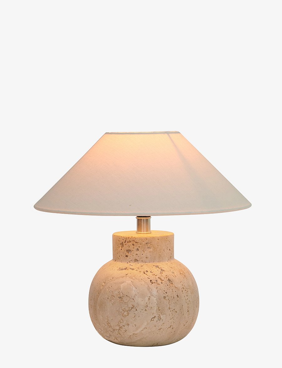Watt & Veke - Pella table Travertine - schreibtisch- & tischlampen - matt beige - 3