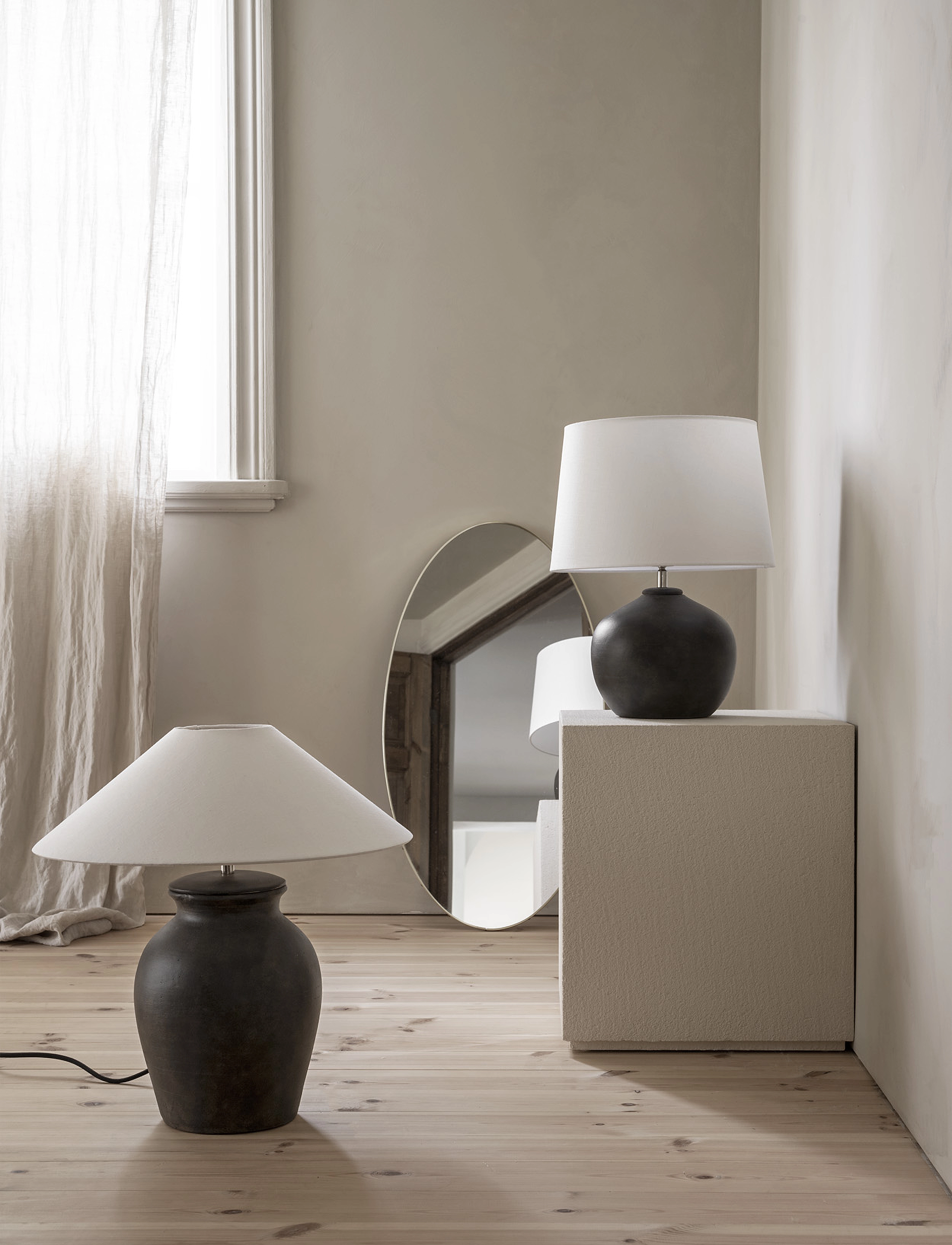 Watt & Veke Basic Flat 36 White, Ø cm, Lighting, Weiß - Lamp Shades, Homeware