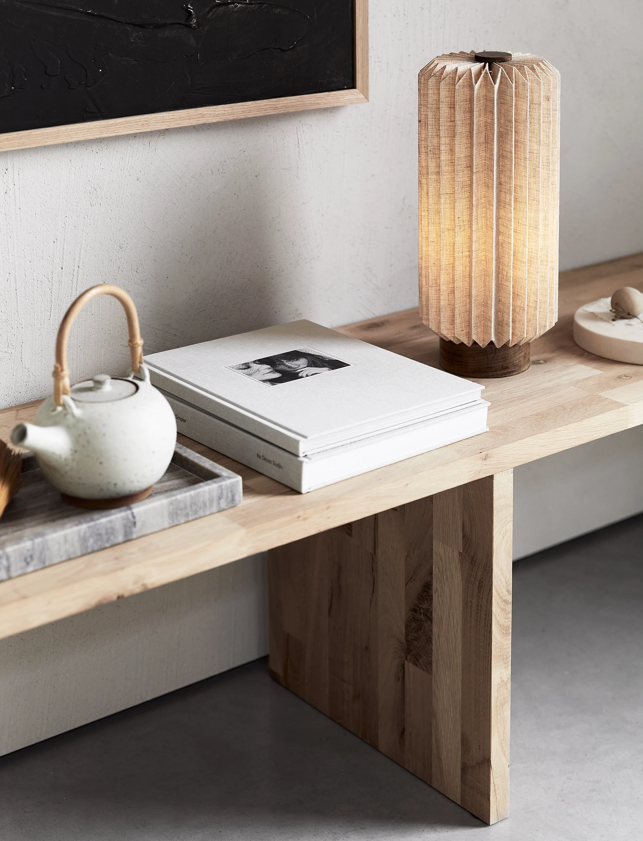 Watt & Veke Alba Table Lamp, 37X 15X 15 cm, Lamps, Beige - Homeware