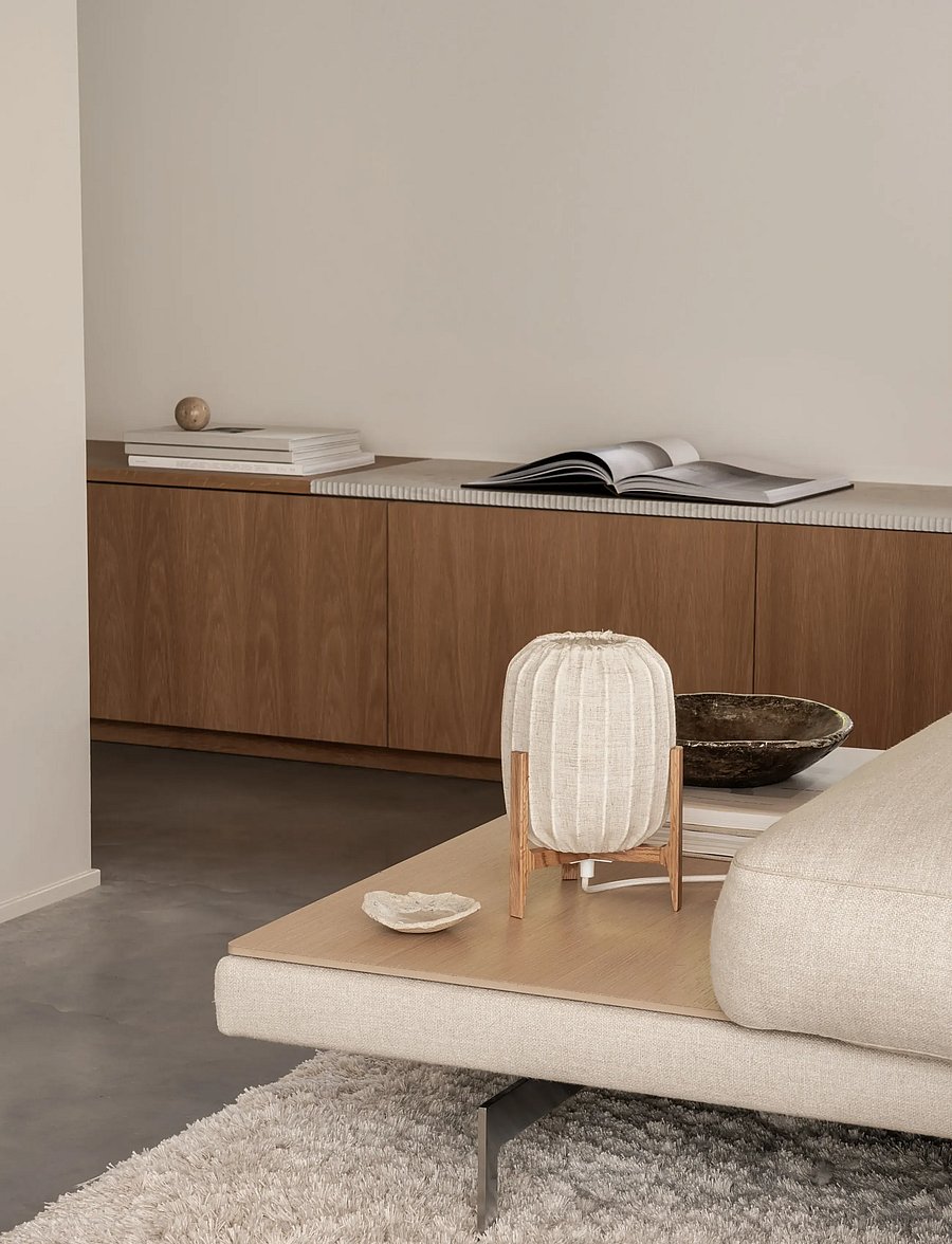 Watt & Veke - Prisma Mini Oak / Natural - schreibtisch- & tischlampen - oak/ natural - 0