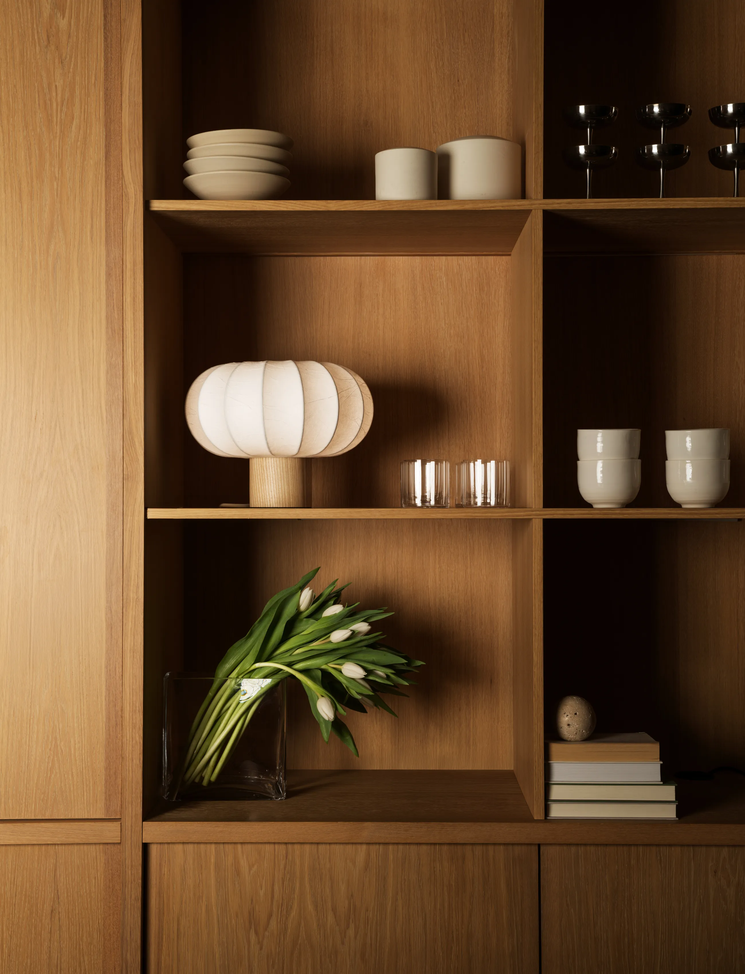 Watt & Veke Lunari Natural ash low - Watt&Veke - WHITE/NATURAL ASH / white
