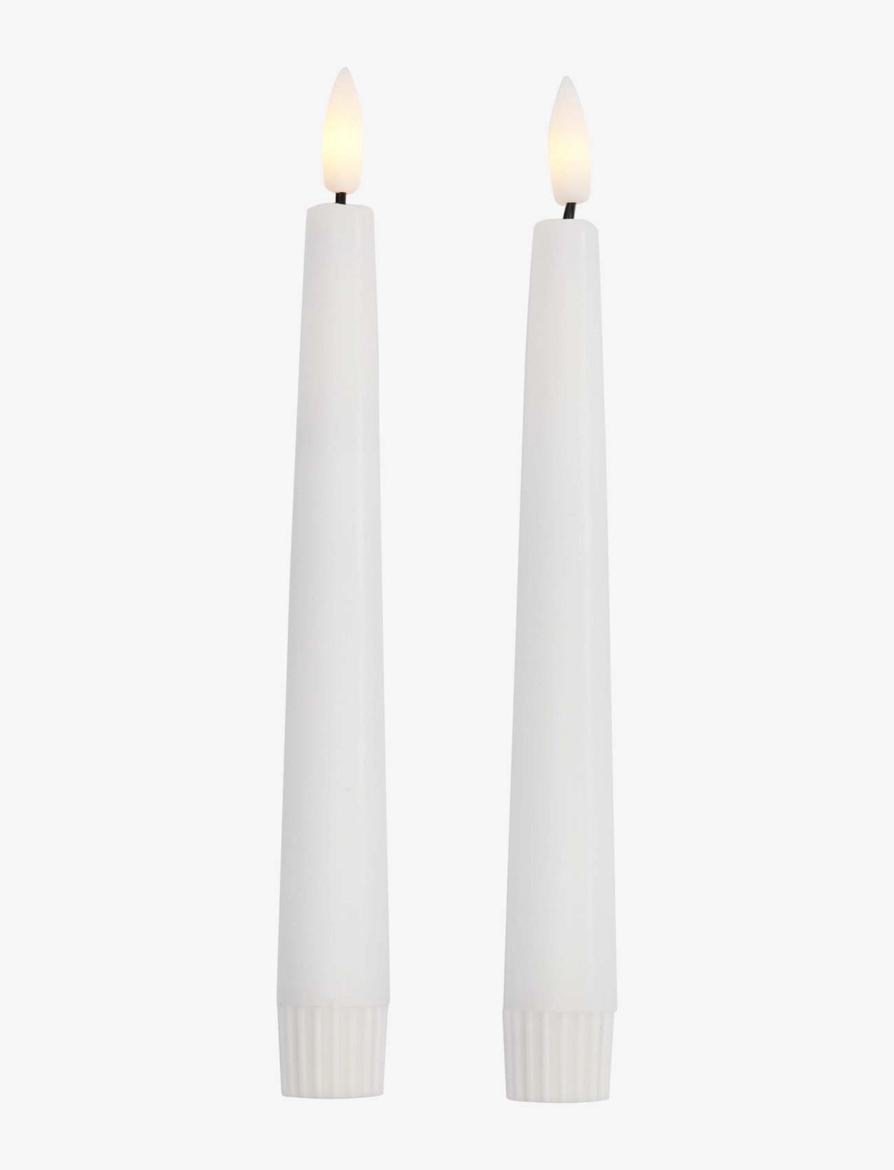 Watt & Veke W&V Led-Stearinlys 20,5 Cm, 2 Stk., H20.5 cm, Candles, Weiß - Led Homeware