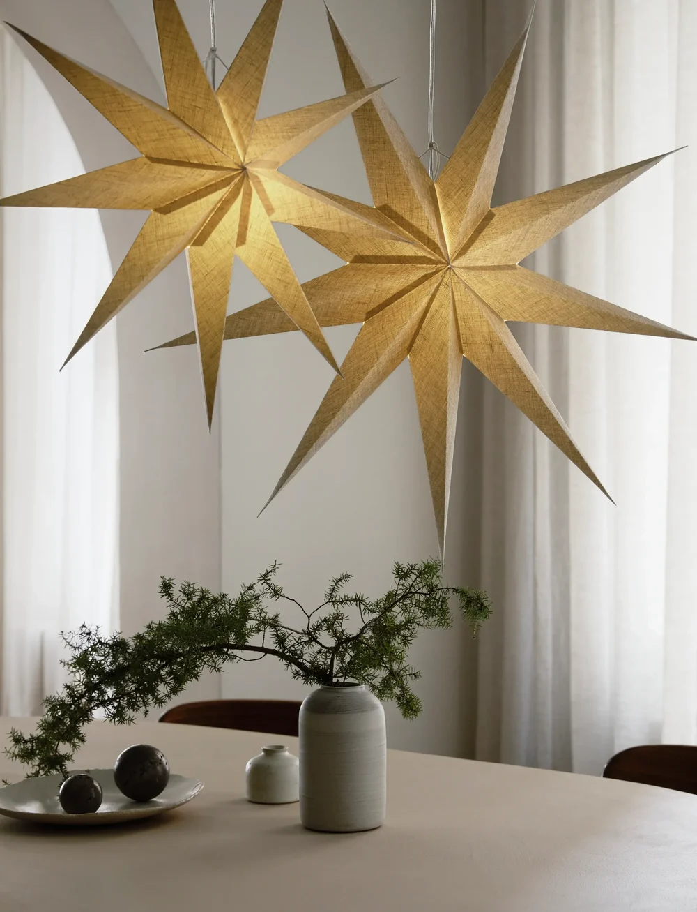 Watt & Veke - Lina 80 Natural - adventsstjärnor - natural - 4