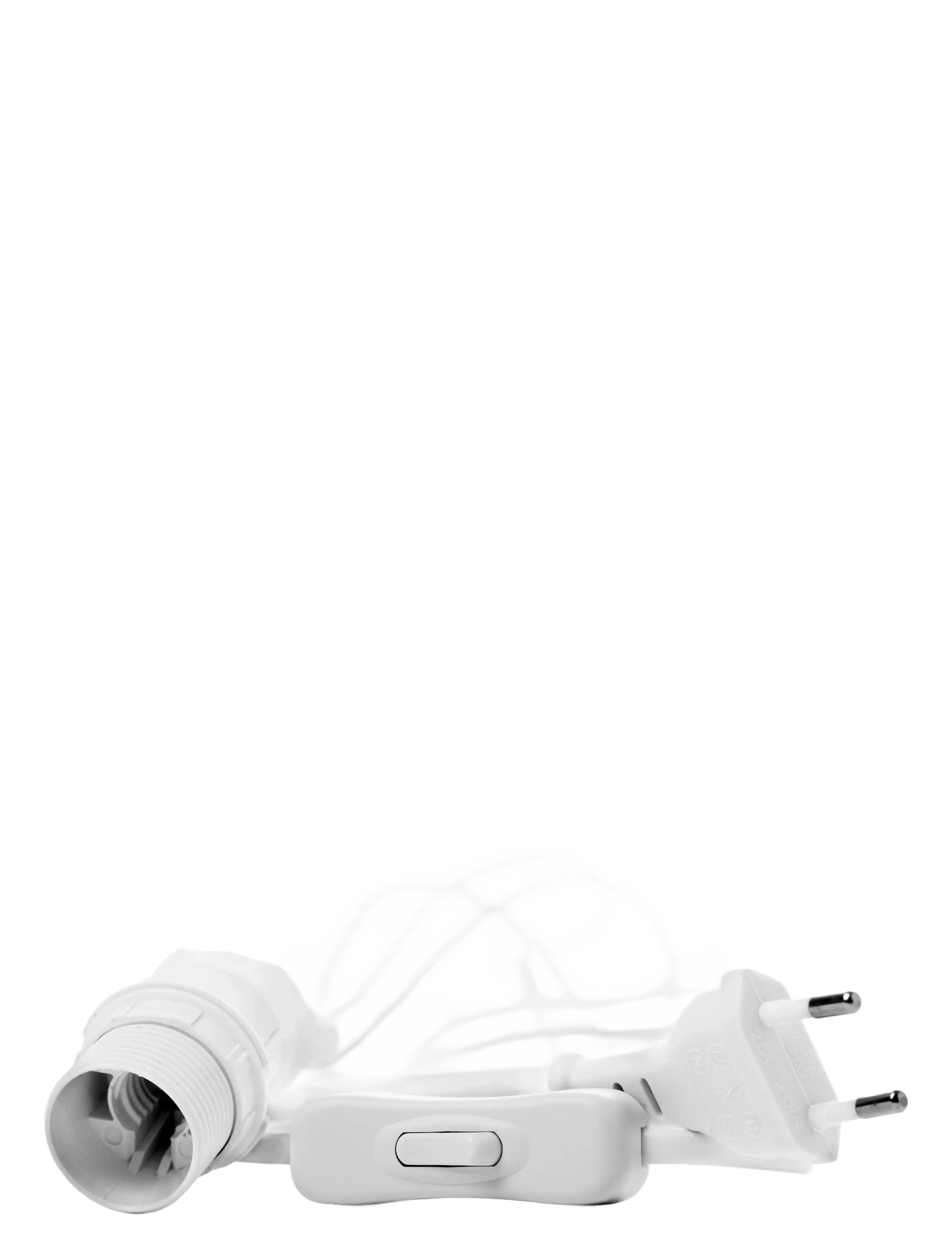 Cable 5 m White with switch - WHITE