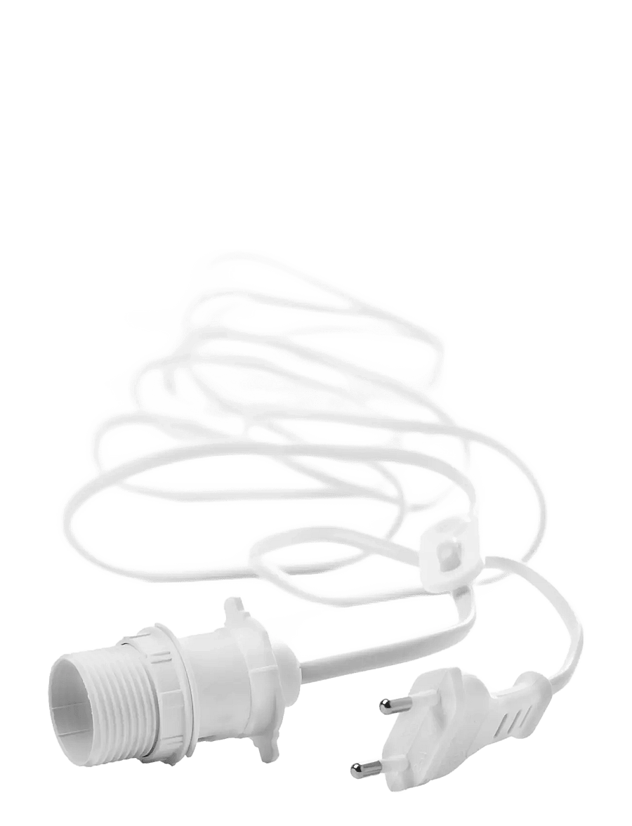 Watt & Veke - Cable 5 m White with switch - ladegeräte - white - 1