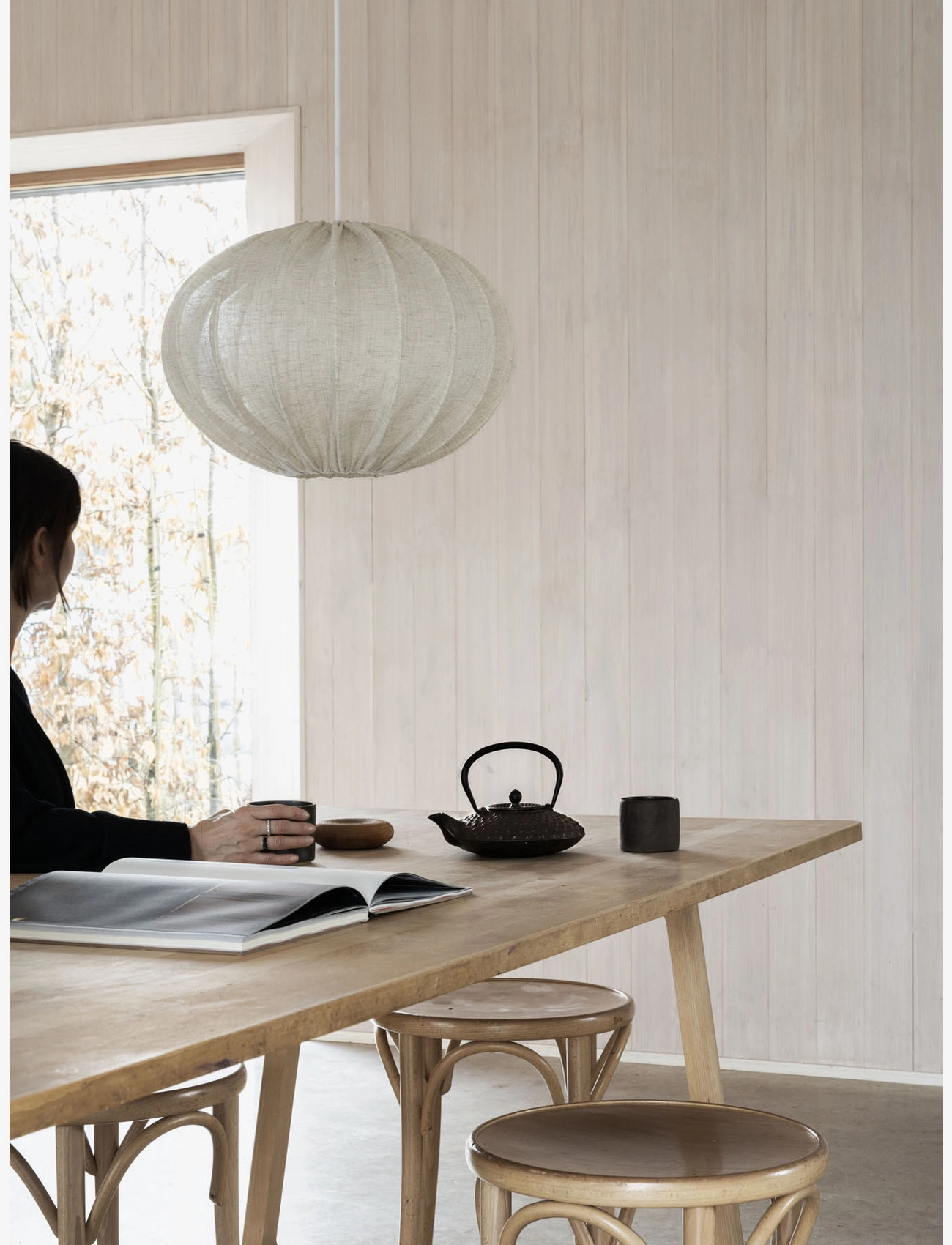 Watt & Veke - Boll Linen - pendellampen - natural - 2