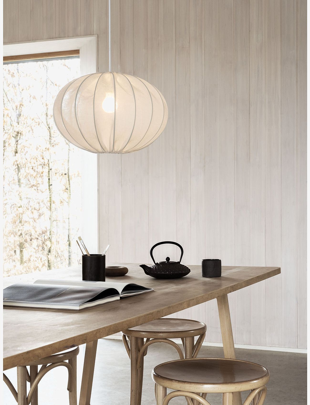 Watt & Veke - Boll Linen - lampes suspendues - white - 0