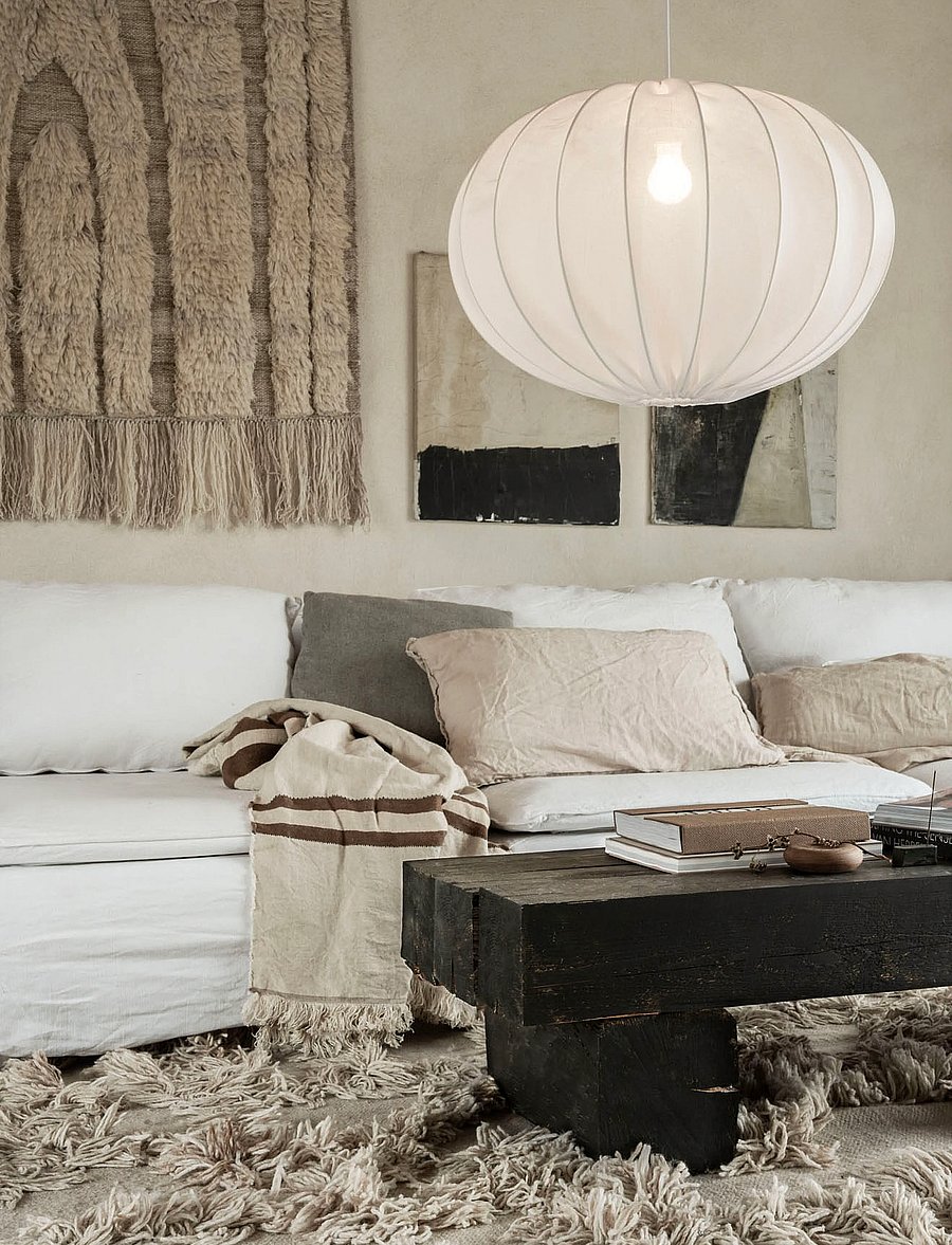 Watt & Veke - Boll Linen - pendellampen - white - 4
