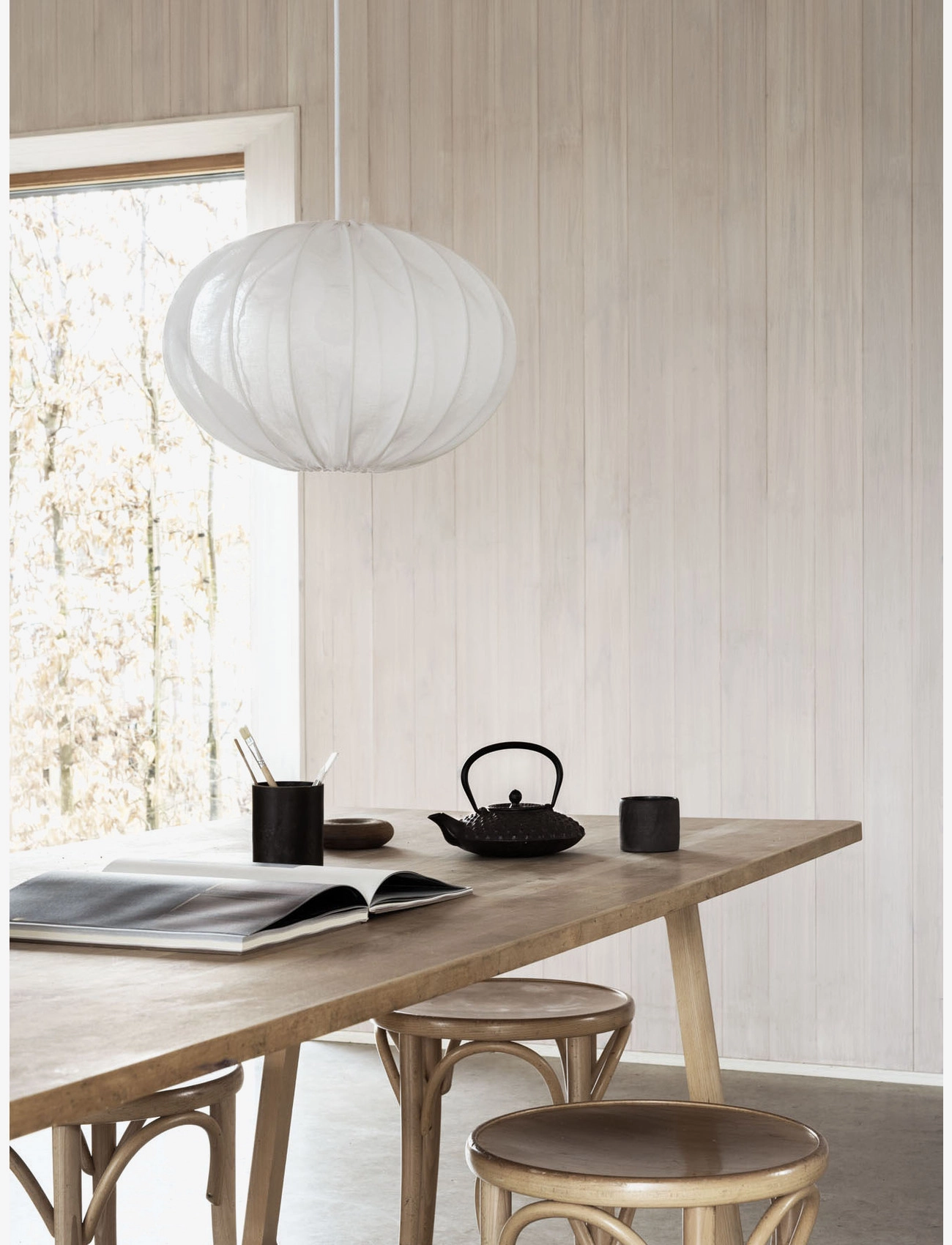 Watt & Veke - Boll Linen - pendler - white - 3