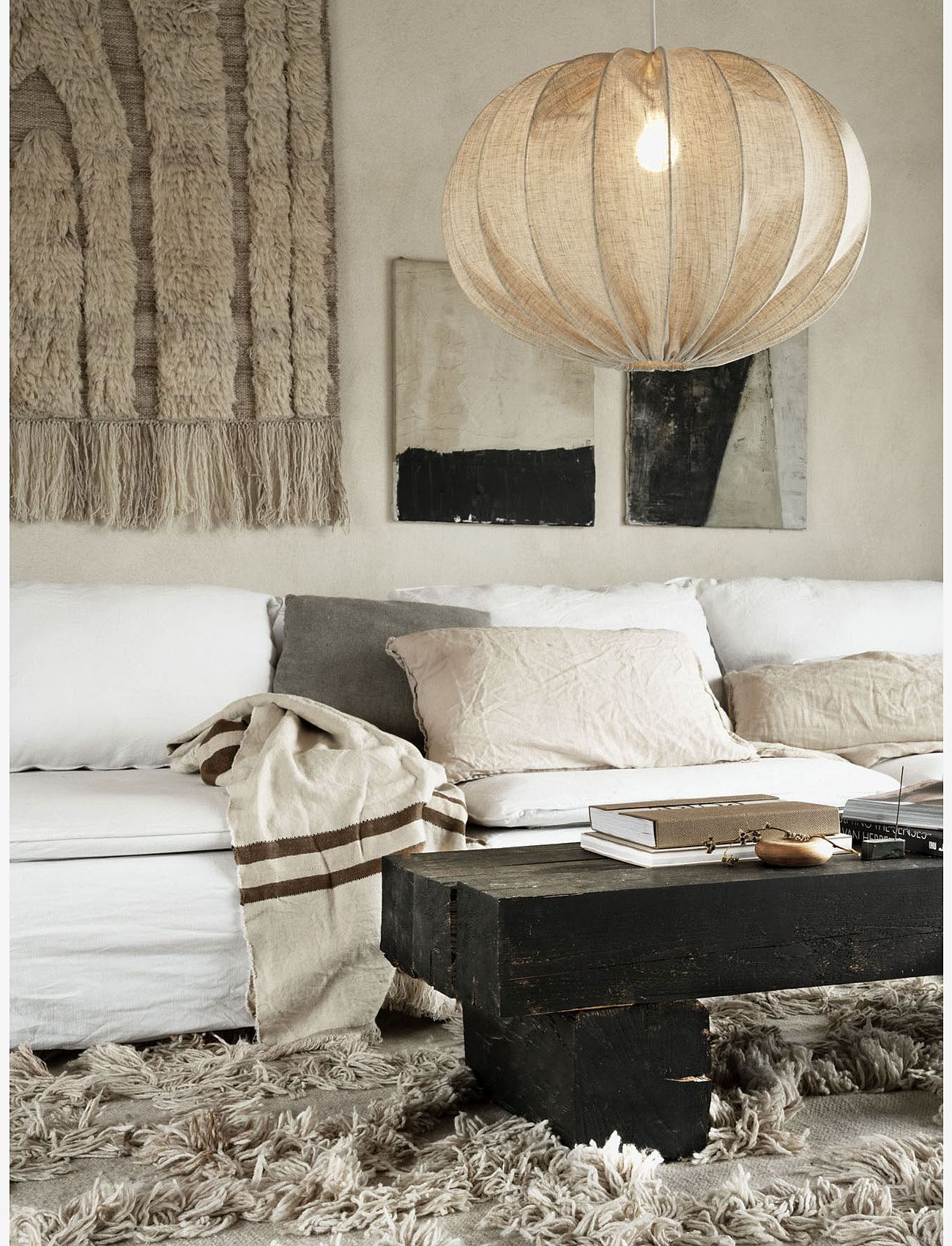 Watt & Veke - Boll 65 linen White - pendler - white - 2