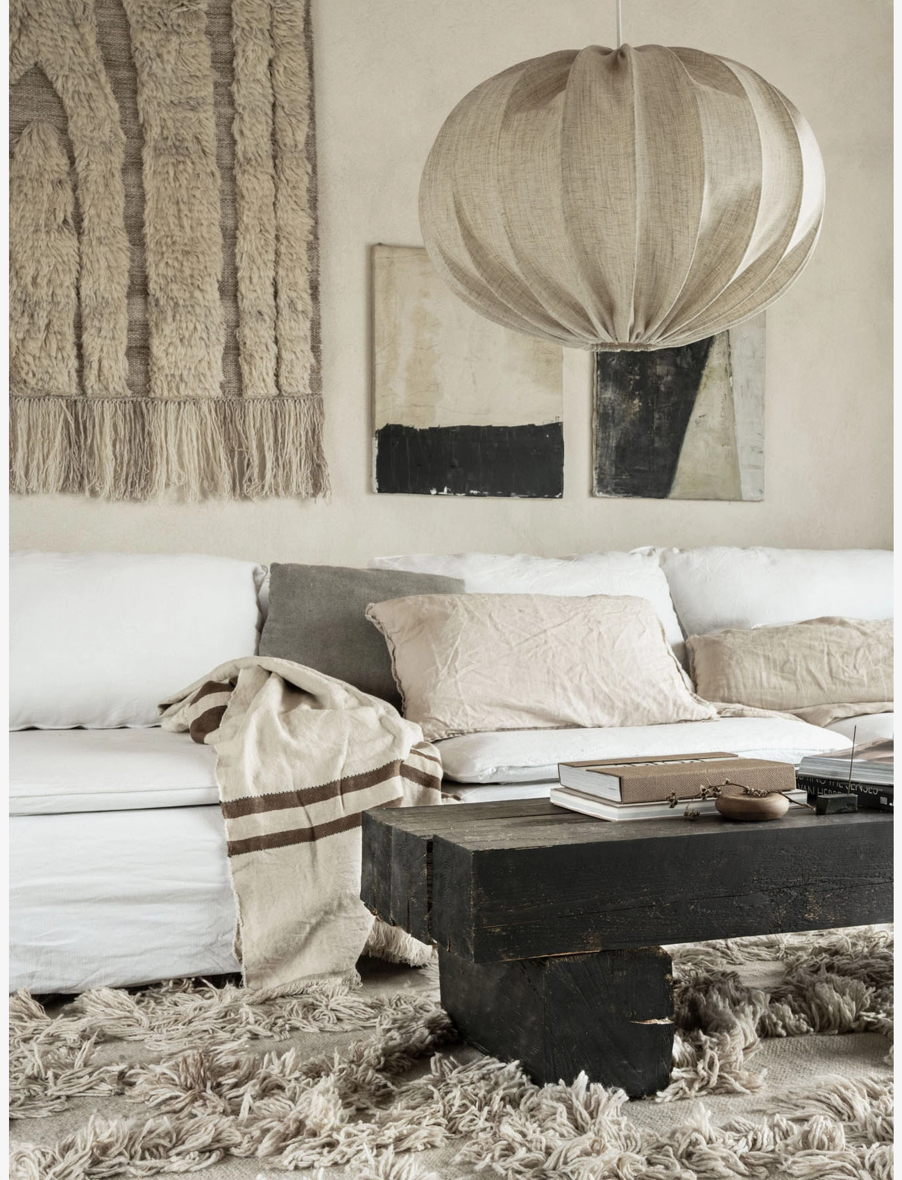 Watt & Veke - Boll 65 linen White - pendler - white - 4