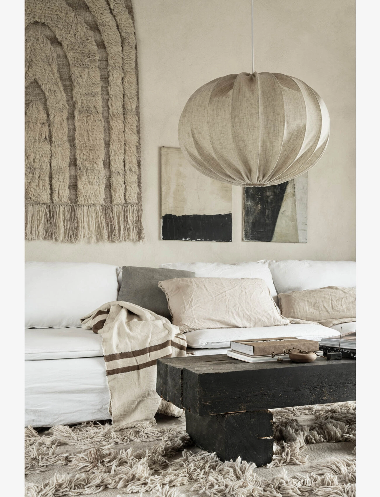 Watt & Veke - Boll 65 linen White - pendler - white - 5