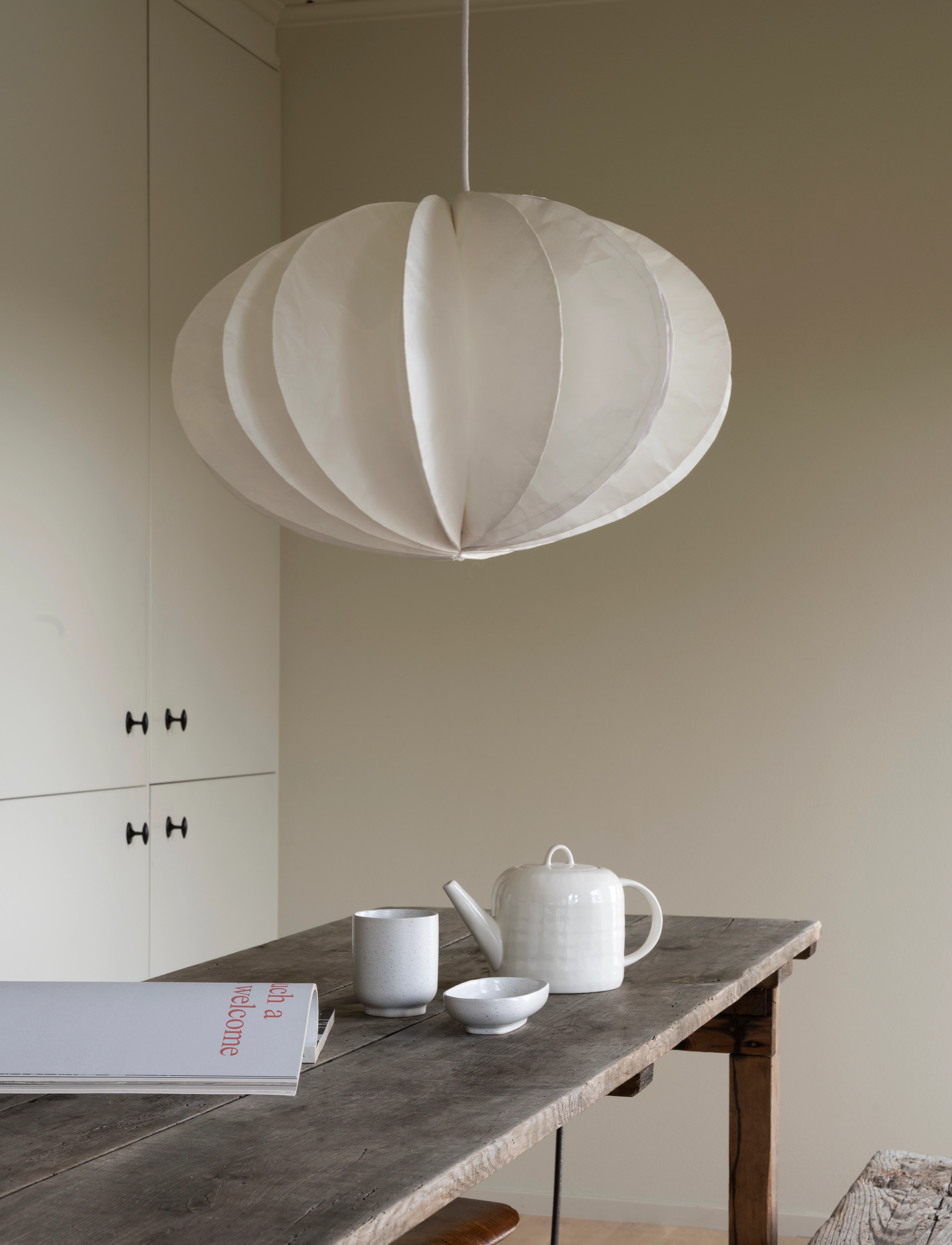 Watt & Veke Græskar-Vedhæng, Ø 50 cm, Ceiling Lamps, Weiß - Pendant Homeware