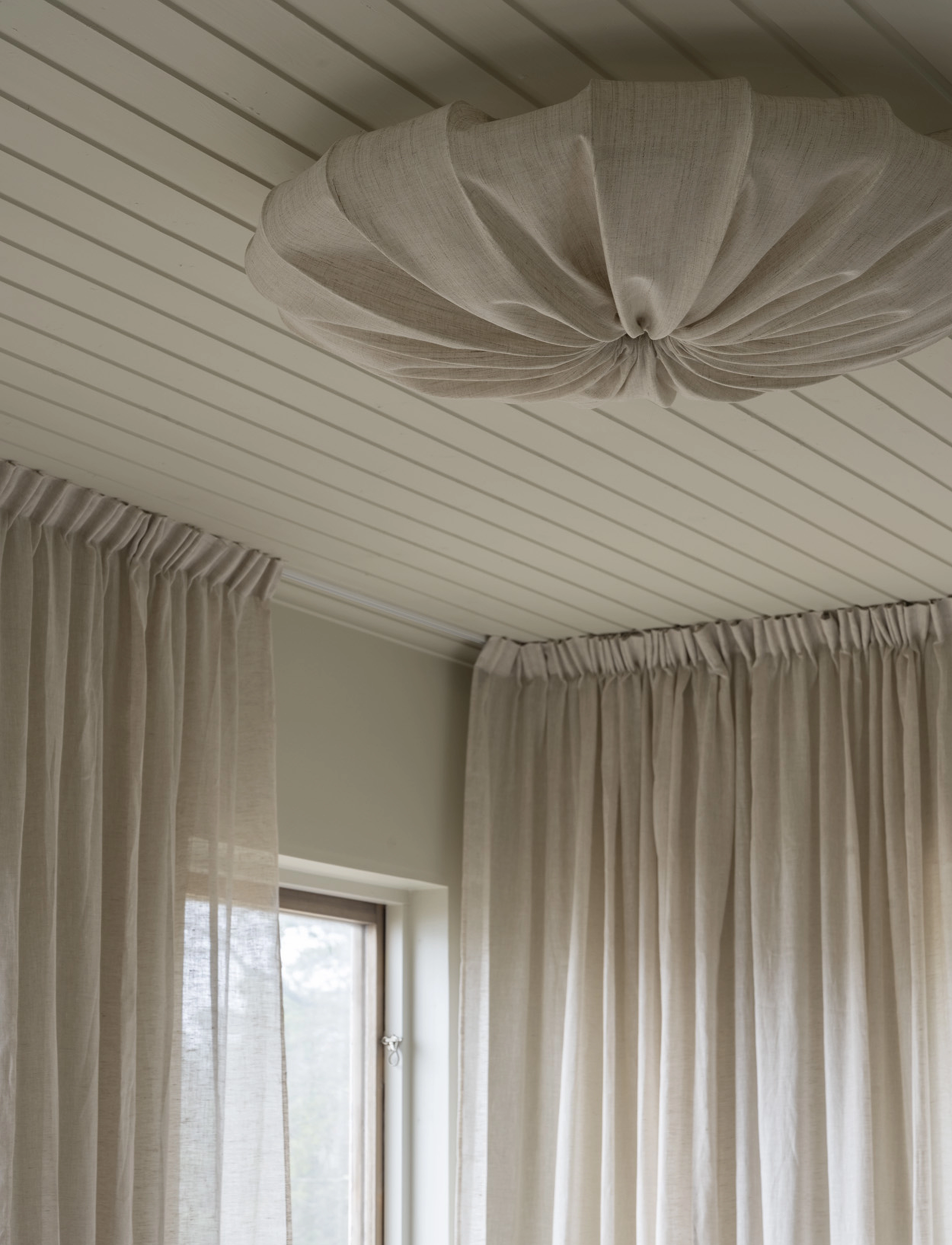 Watt & Veke Anna 80 Hør Natur, Ø cm, Ceiling Lamps, Beige - Flush Mount Lights, Homeware