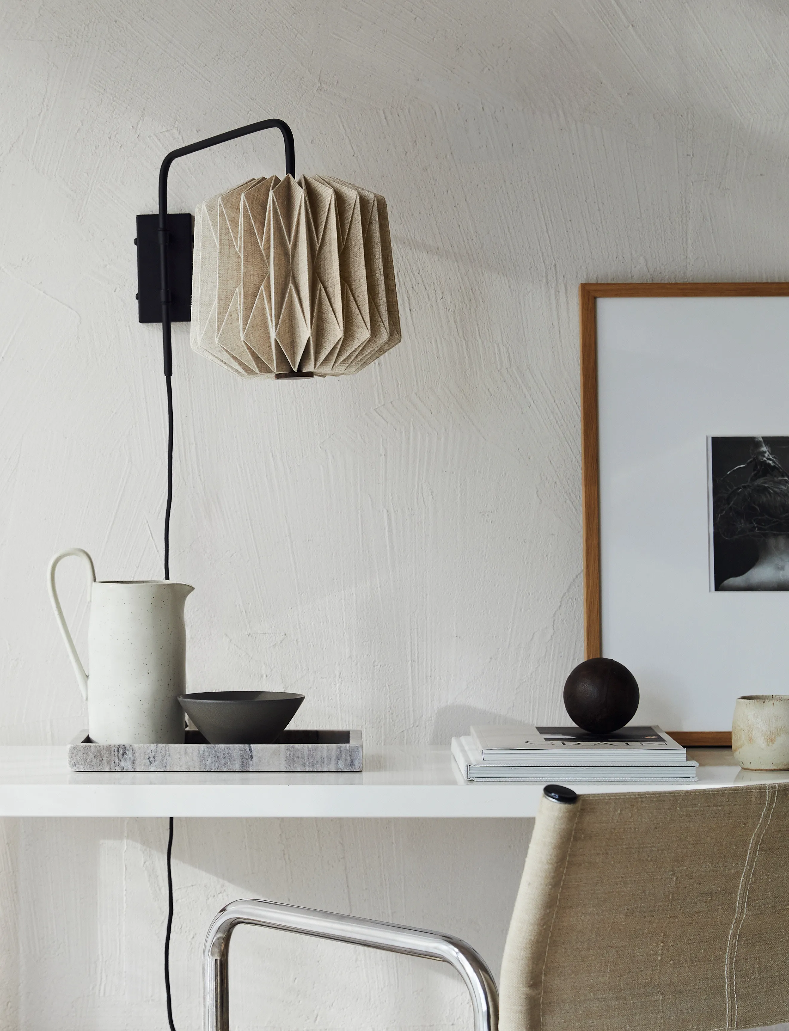 Watt & Veke Alba Wall, One Size, Lamps, Schwarz - Wall Homeware