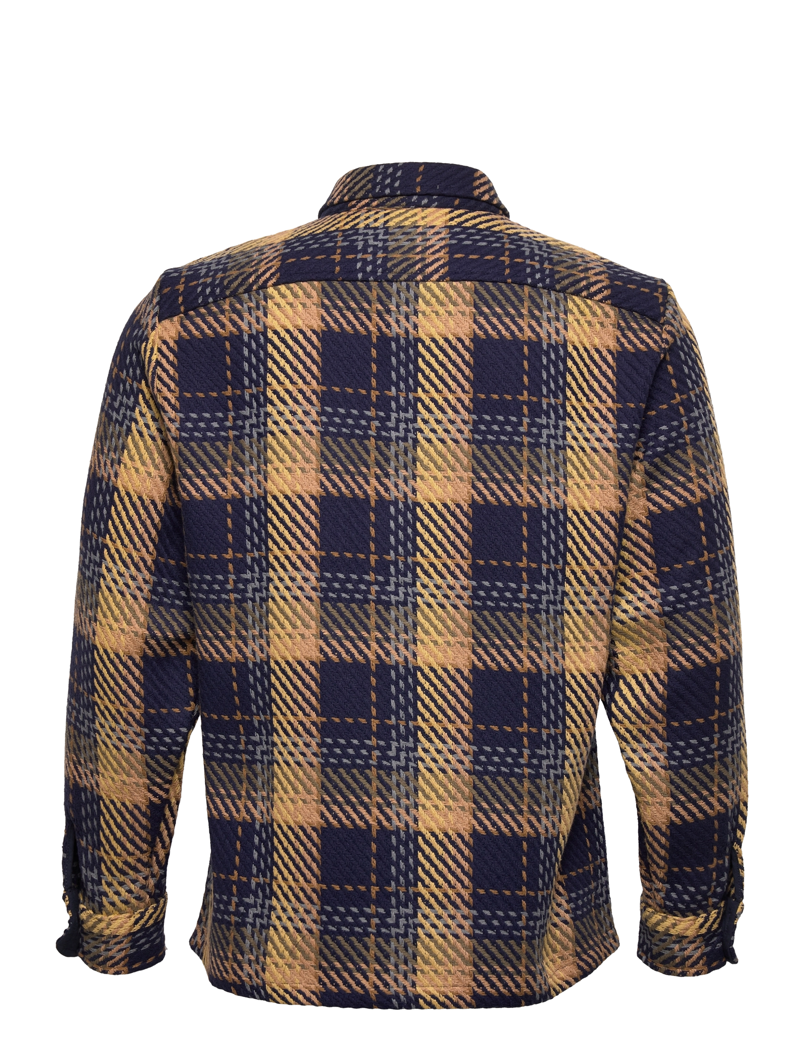 Wax London - WHITING OVERSHIRT MOUNTAIN CHECK - navy/khaki - 1