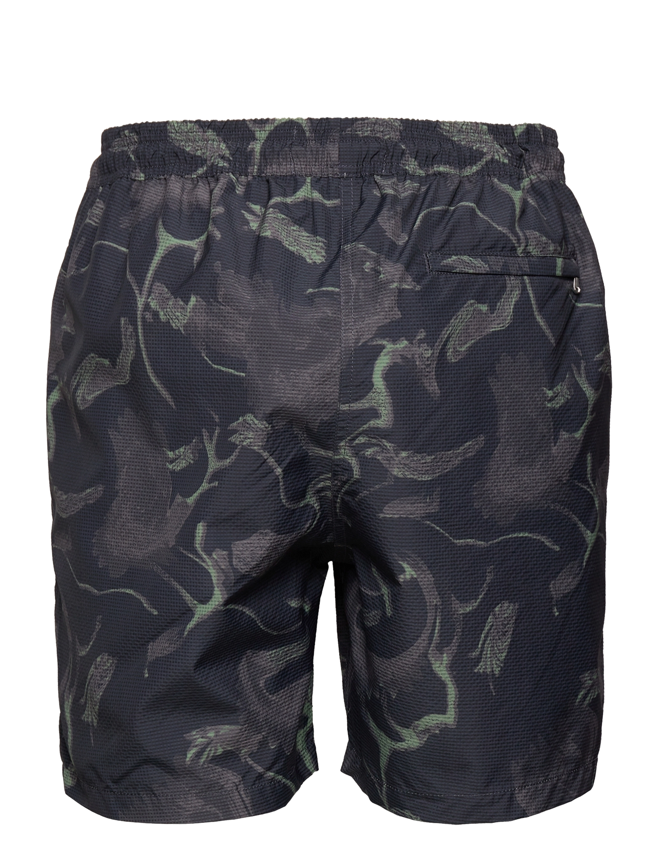 Wax London - NODEN SWIM SHORT SEERSUCKER SWIM QLTY DISTORTED - dark floral - 1