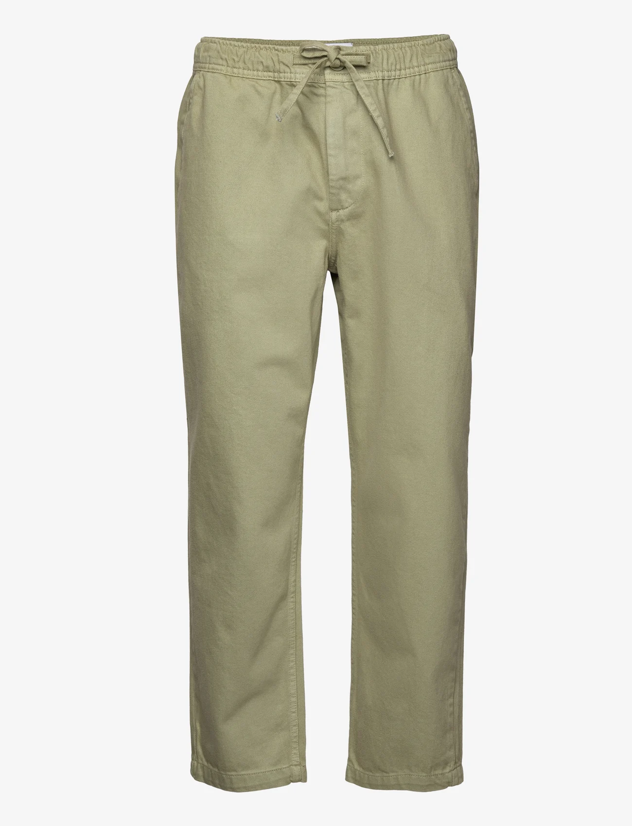 Wax London - KURT TROUSER ORGANIC COTTON TWILL - casual trousers - sage - 0