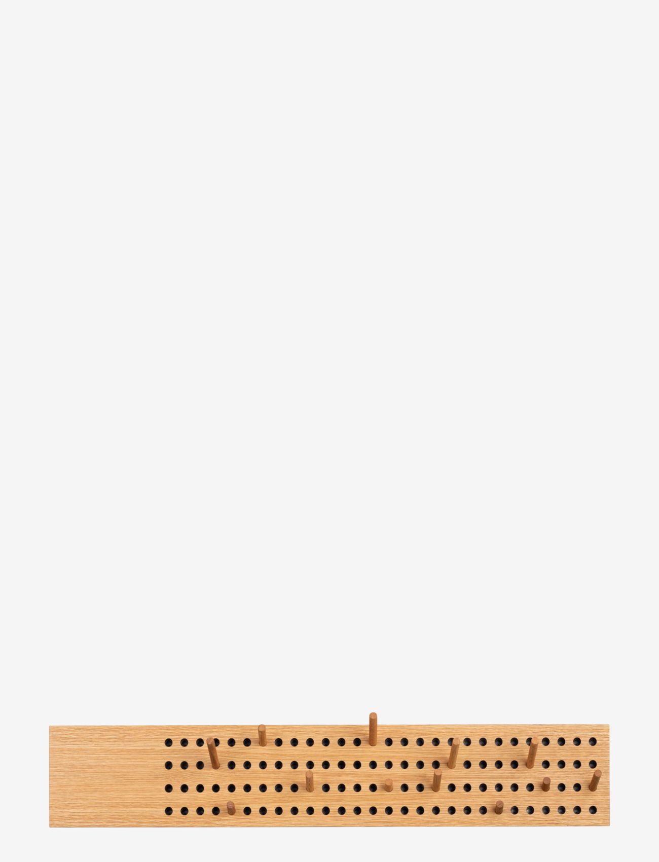 We Do Wood - Scoreboard Large, Horizontal - coat hooks & racks - fsc oak veneer, dots with upcycled plastic - 0