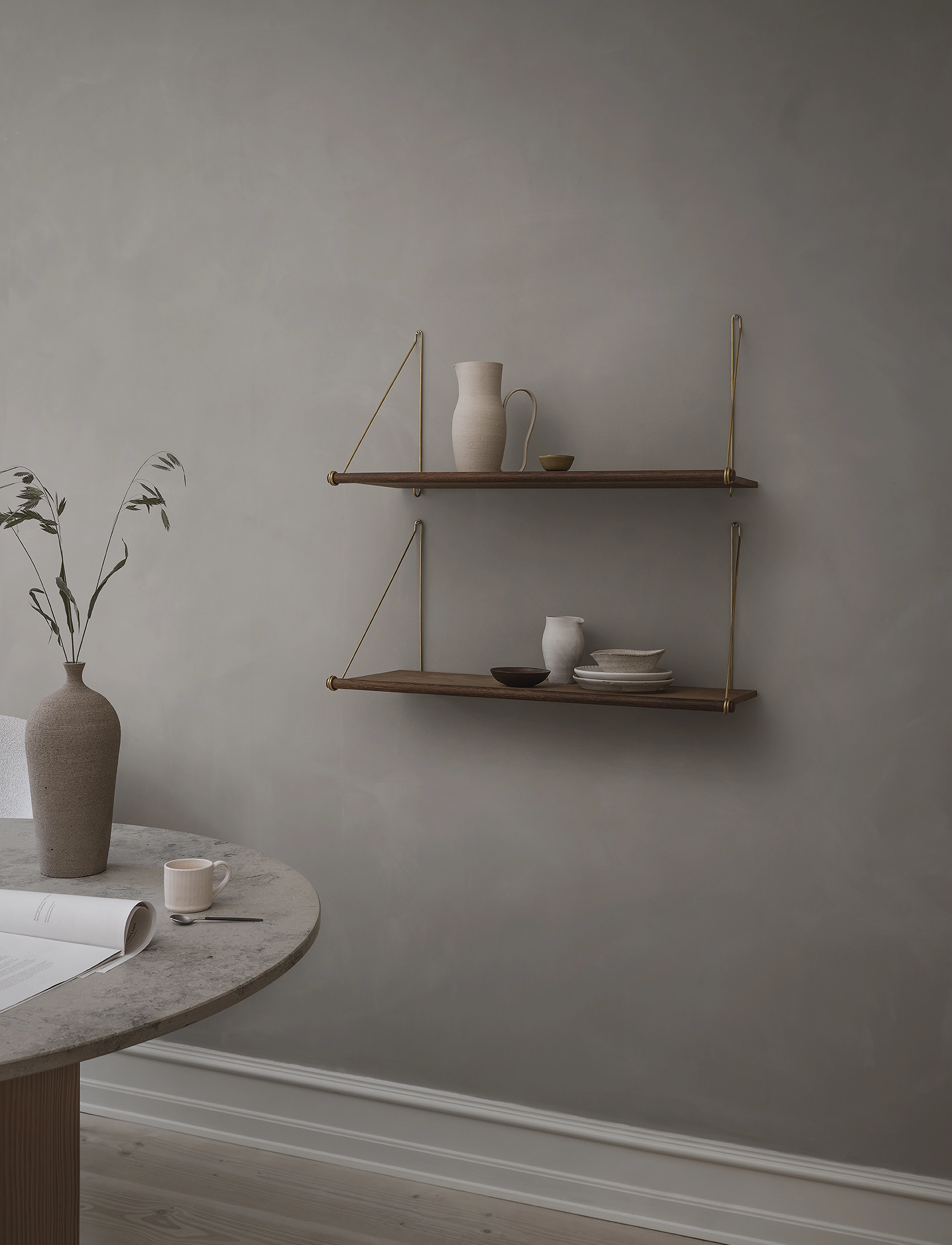 We Do Wood Loop Shelf, One Size, Brown, Møbler > Hylder, Unisex