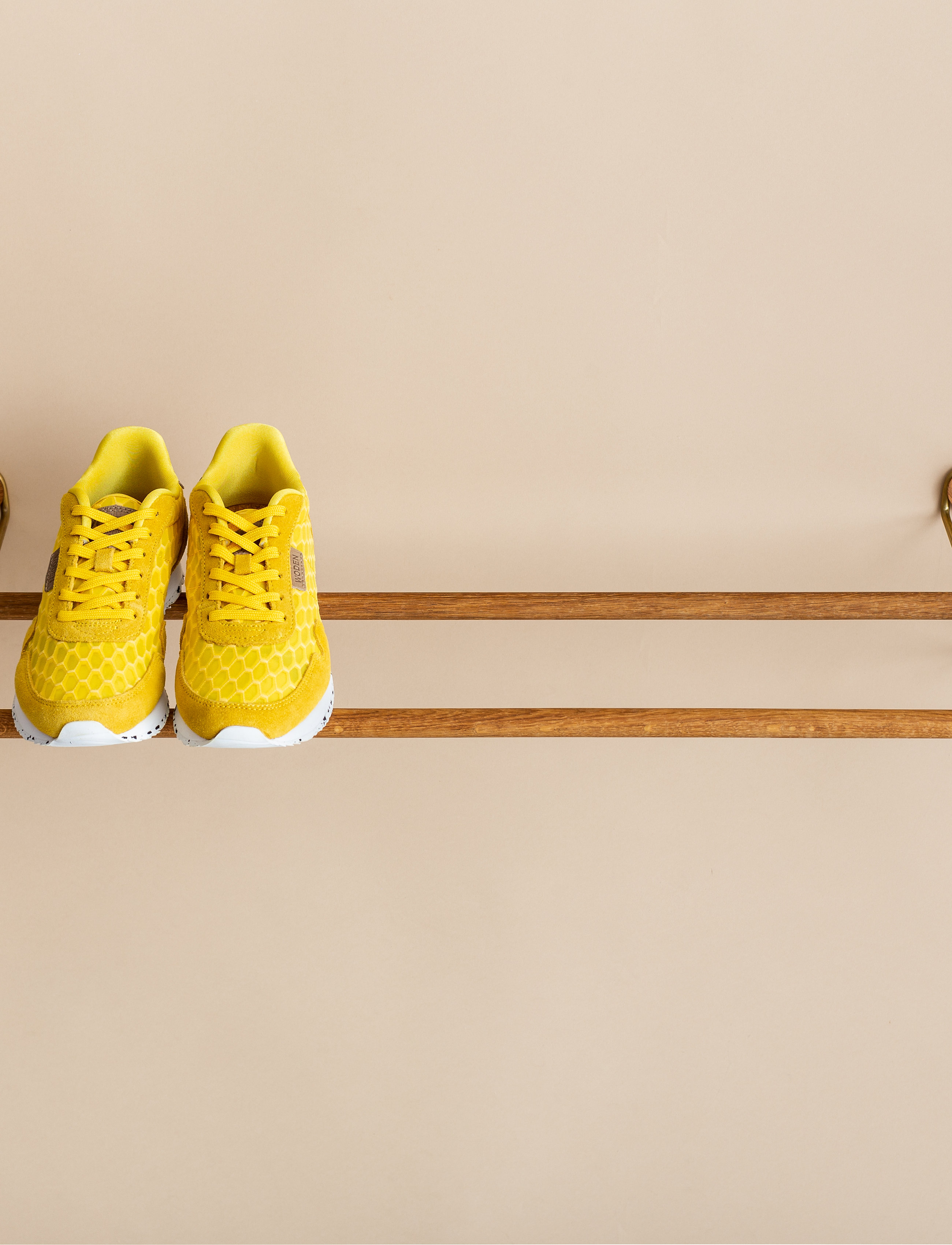 We Do Wood - Shoe Rack, 100 cm - oak brass - 3