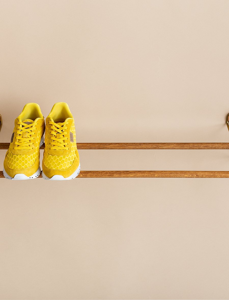 We Do Wood - Shoe Rack, 100 cm - jalatsiriiulid ja kingaalused - oak brass - 3