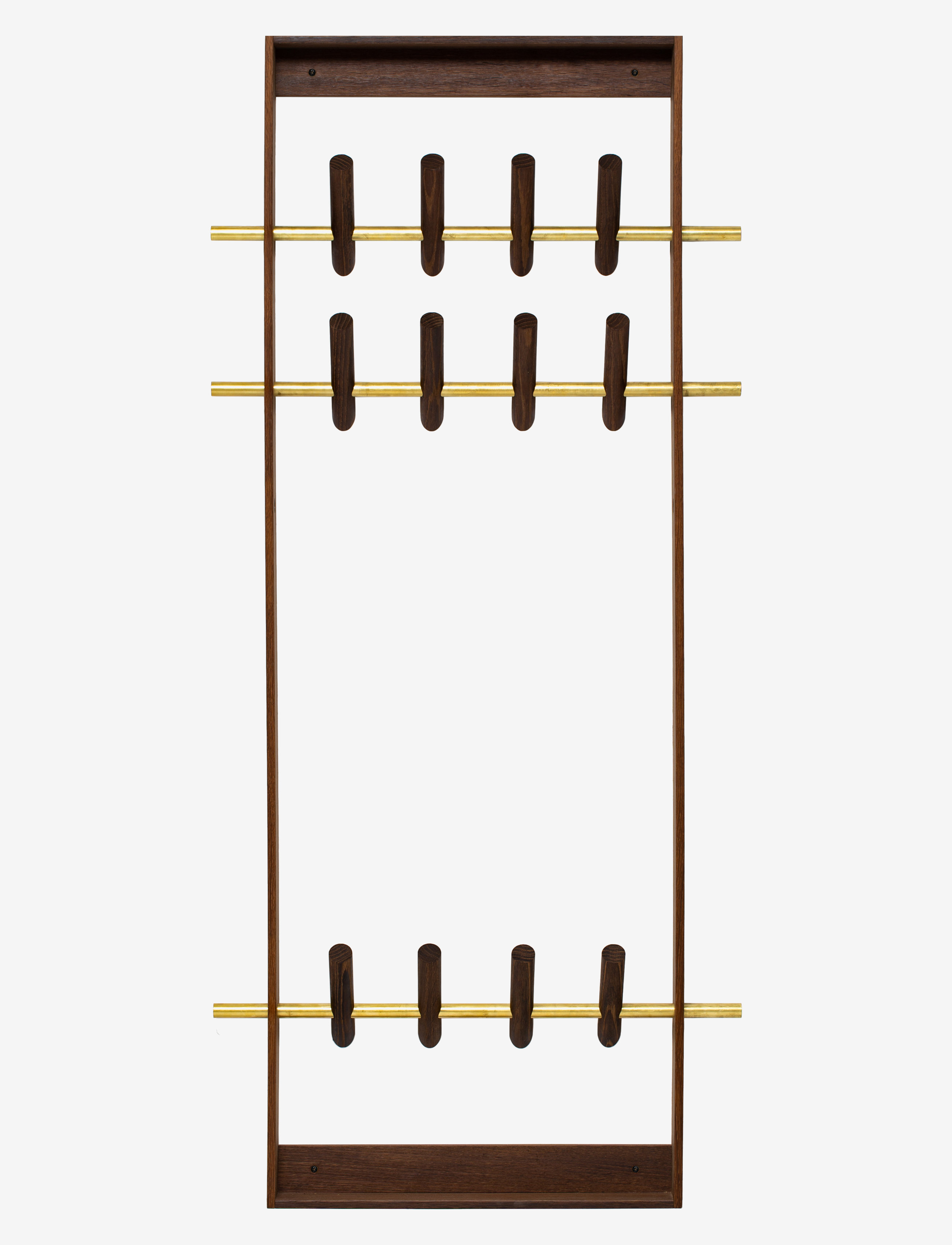 Coat Frame - SMOKED OAK BRASS