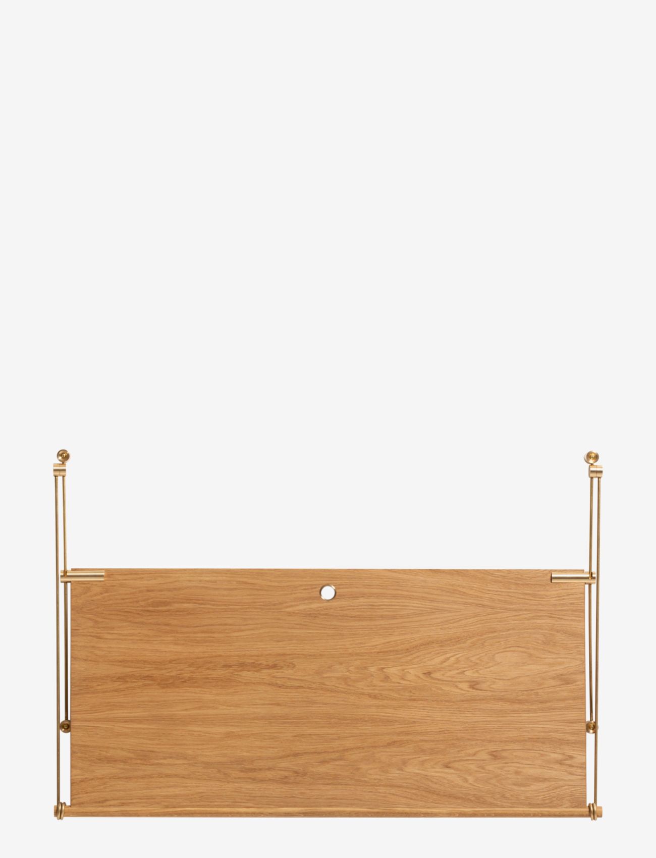 We Do Wood - Loop Desk, 104 cm - natural oak, brass - 3