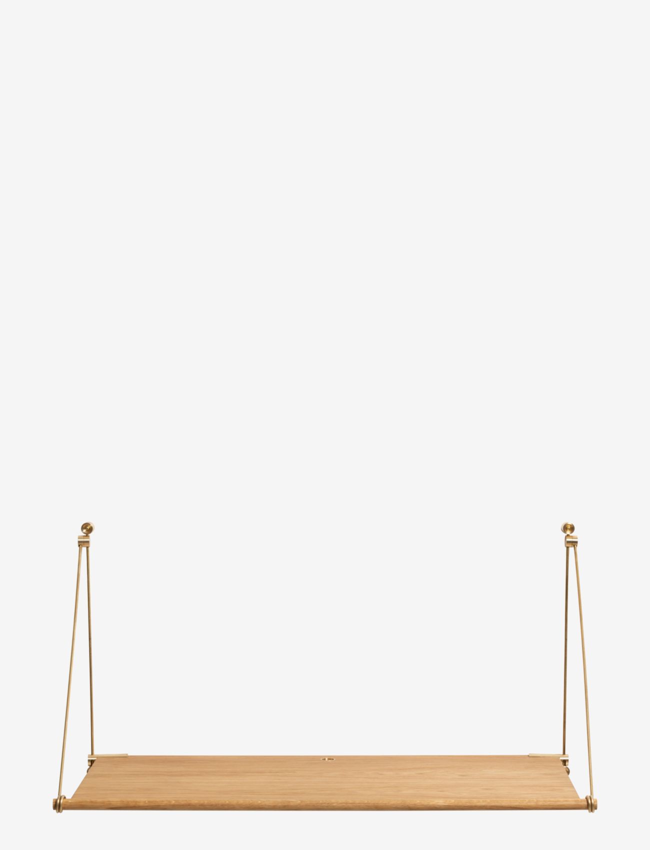 We Do Wood - Loop Desk, NEW - natural oak, brass - 3