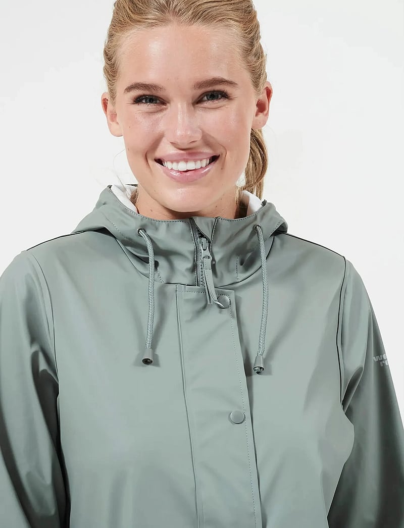 Weather Report - Petra W Rain jacket - outdoor - agave green - 3