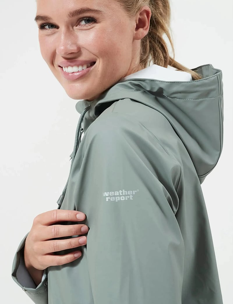 Weather Report - Petra W Rain jacket - outdoor - agave green - 4