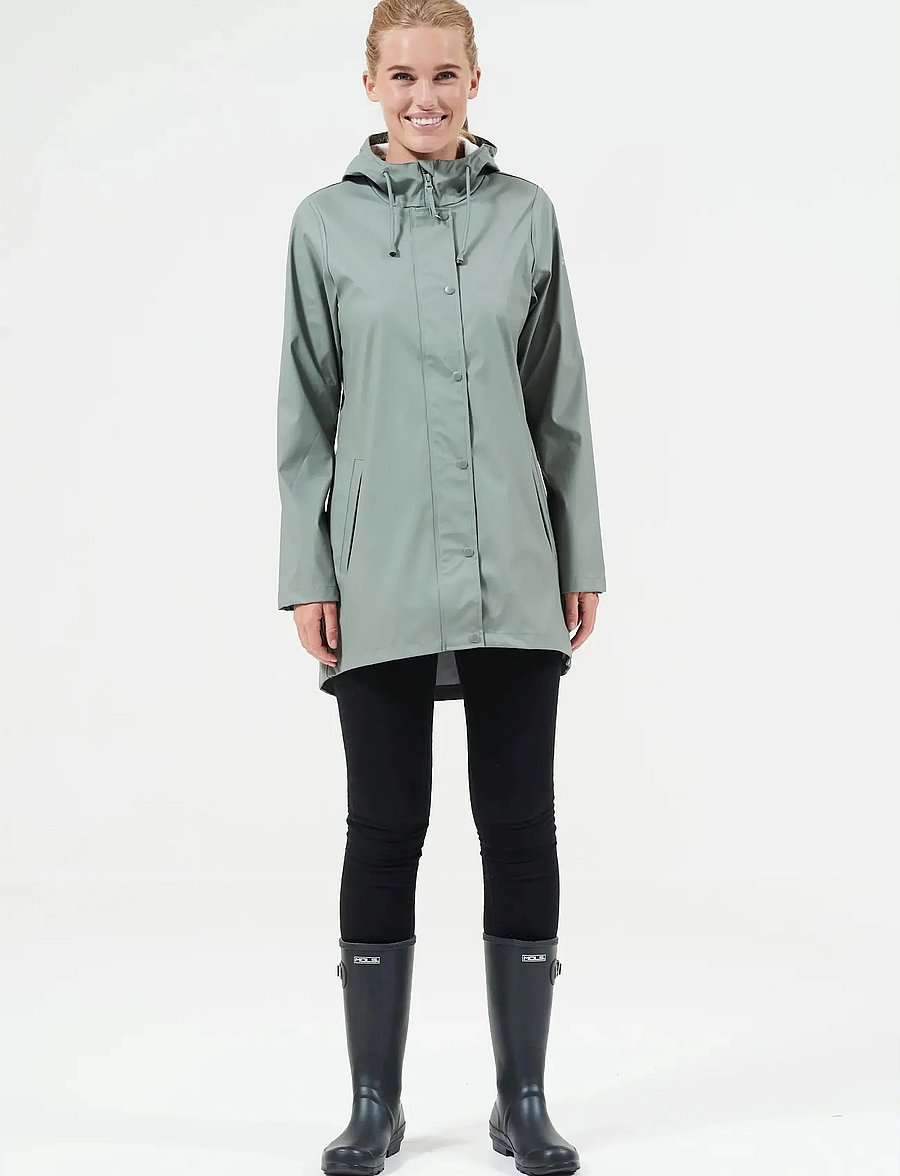 Weather Report - Petra W Rain jacket - outdoor - agave green - 5