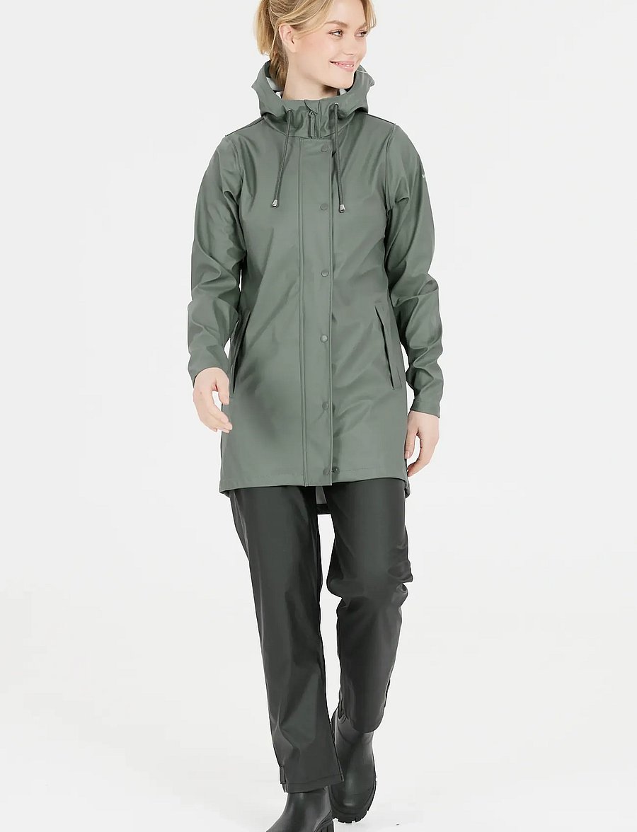 Weather Report - Petra W Rain jacket - ytterkläder - balsam green - 4