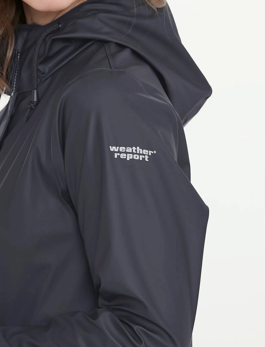 Weather Report - Petra W Rain jacket - yttertøy - black - 3