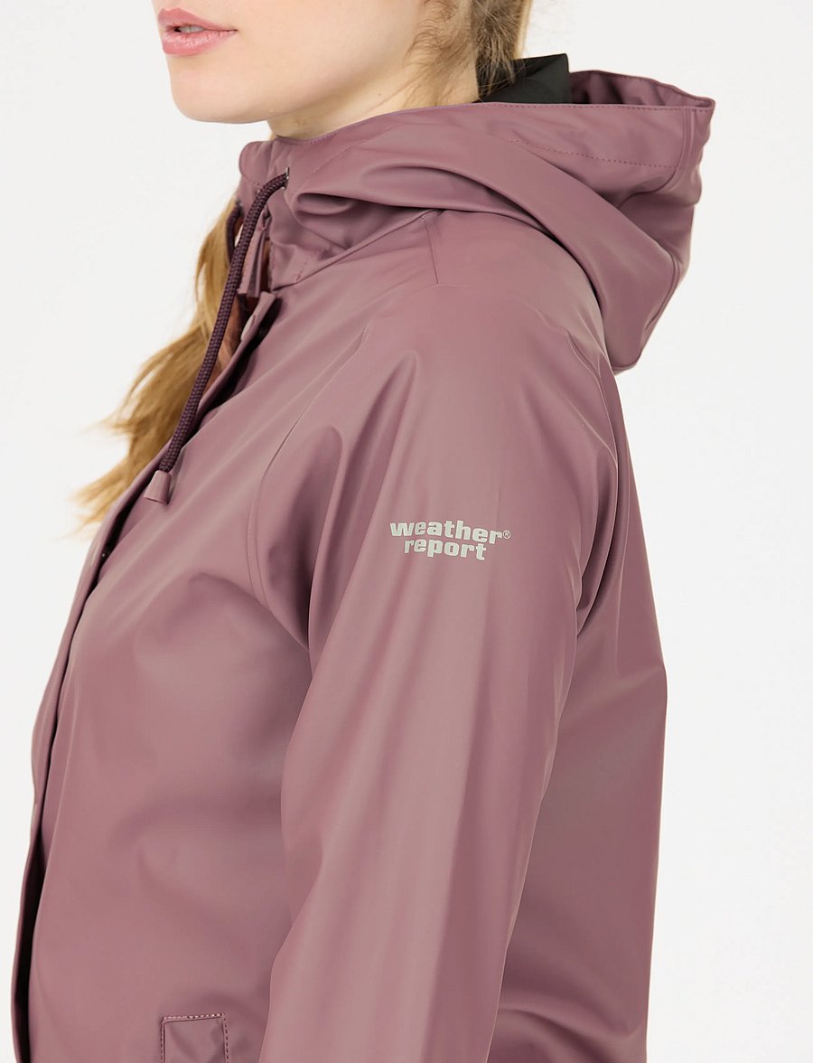 Weather Report - Petra W Rain jacket - ytterkläder - flint - 4