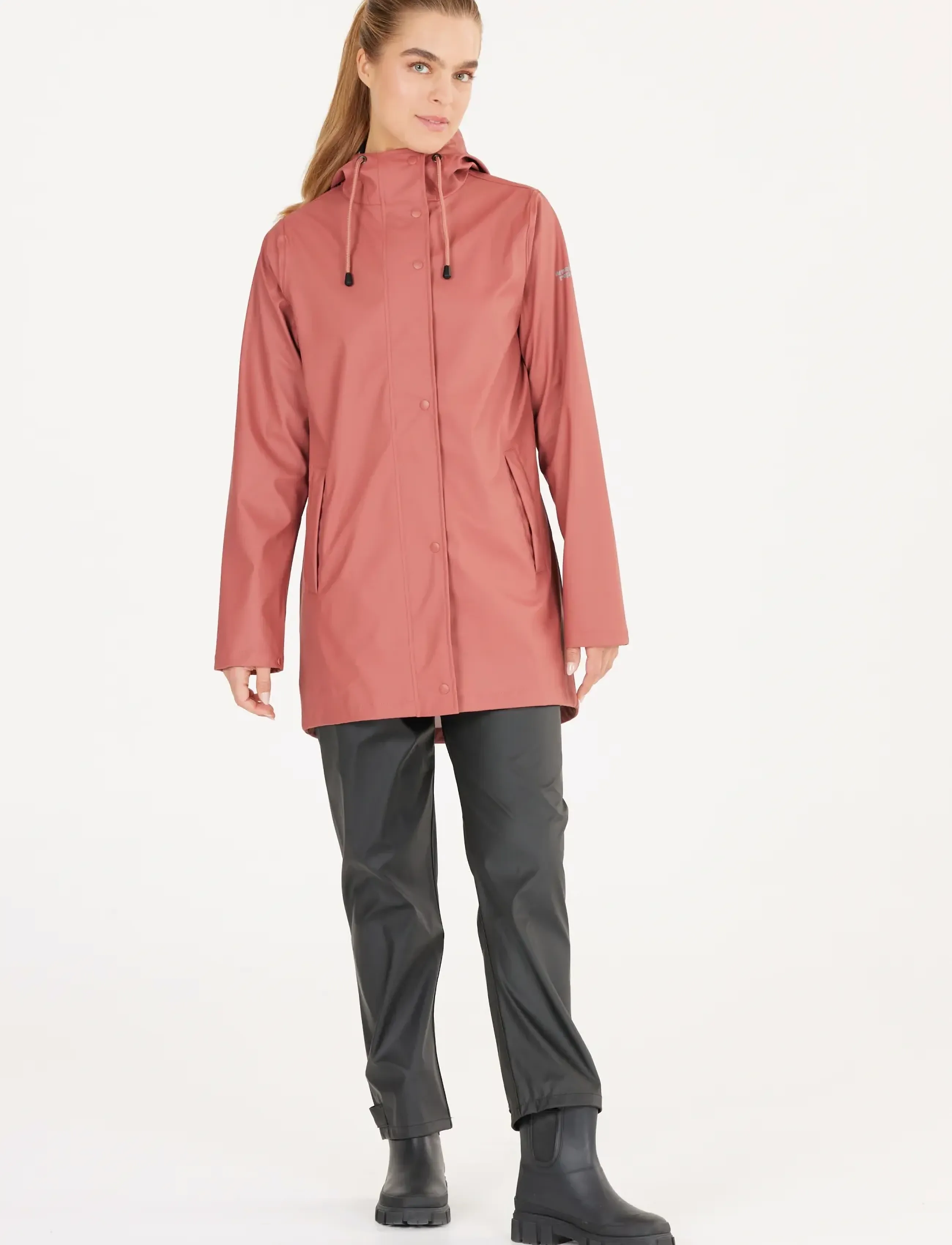 Weather Report - Petra W Rain jacket - outdoor - withered rose - 4